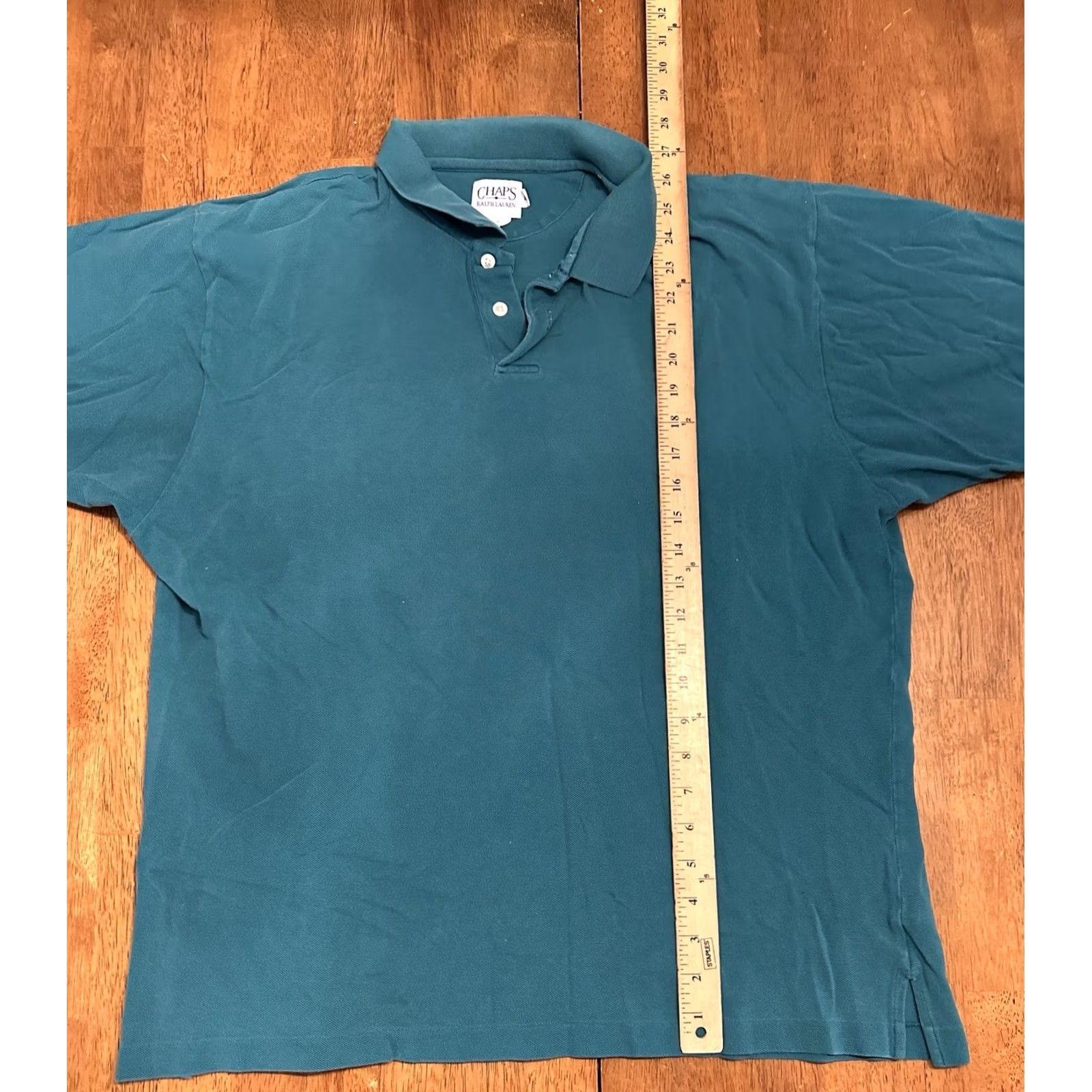 Ralph Lauren VINTAGE Ralph Lauren Polo Shirt XL Solid Green Mens Size US XL / EU 56 / 4 - 7 Thumbnail
