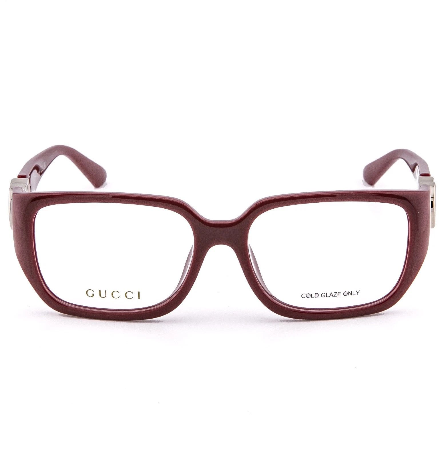 Gucci GUCCI GG1694O 1694 Burgundy Geometric Unisex Eyeglasses 003 Size ONE SIZE - 5 Thumbnail