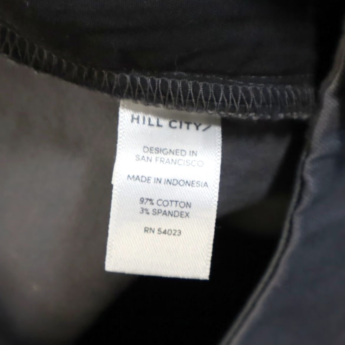 Vintage Hill City Men's 38 Chino Pants Charcoal Khaki Cotton Everyday Stretch Regular Size US 38 / EU 54 - 6 Thumbnail