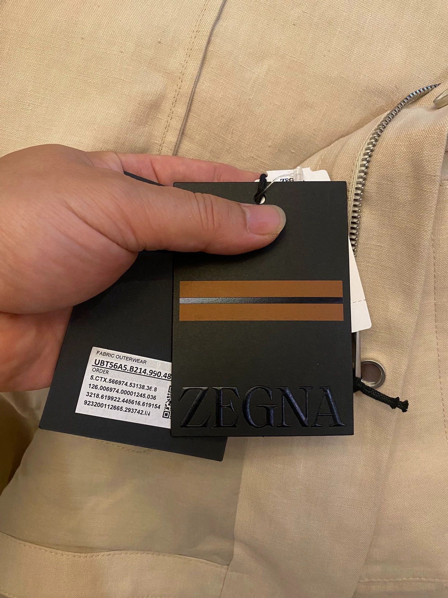 Ermenegildo Zegna Zegna New Logo Traveler 100% Linen 4-Pocket Jacket Size US M / EU 48-50 / 2 - 9 Thumbnail