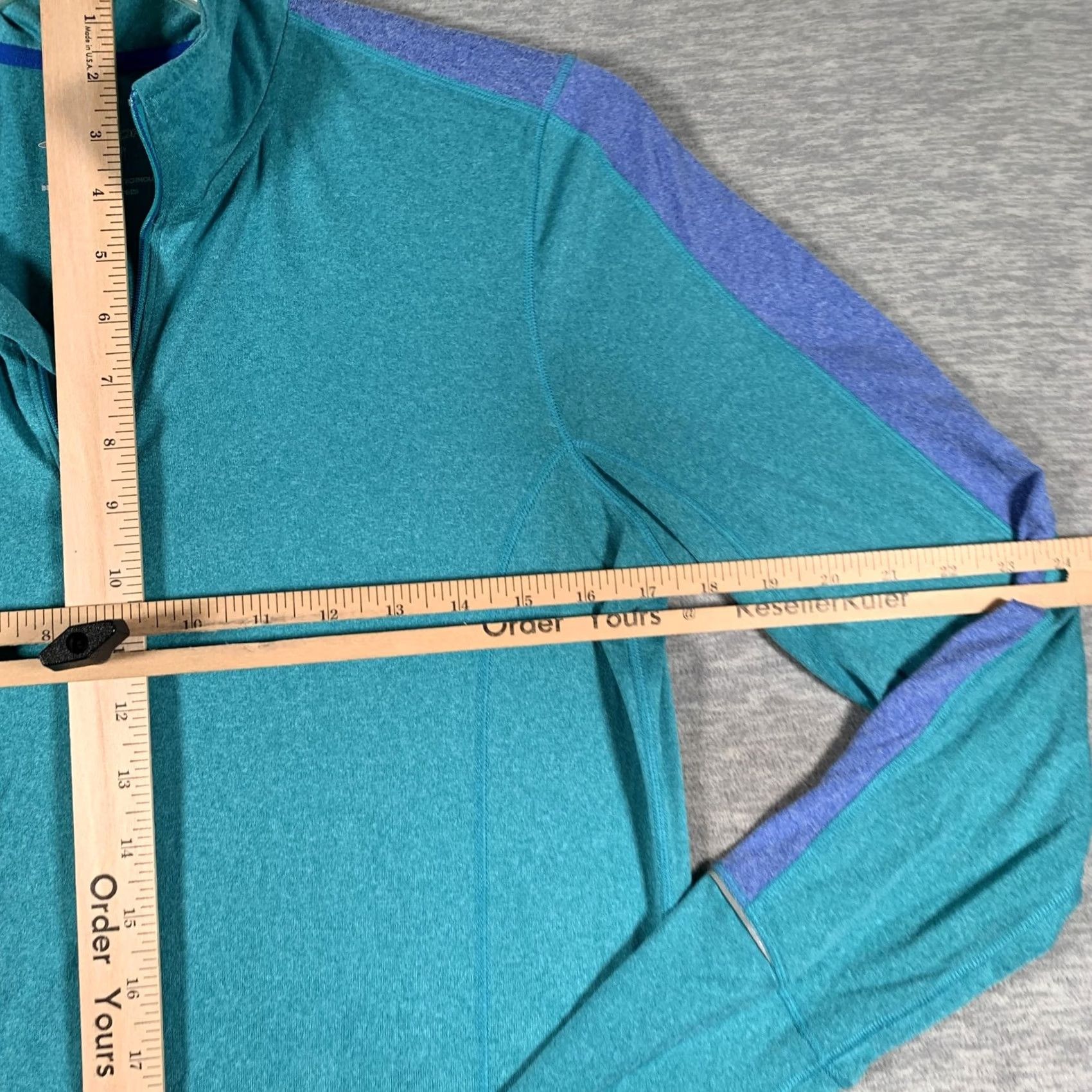 Brooks Brooks Equilibrium Pullover Womens Large Blue 1/4 Zip Running Long Sleeve Top Size L / US 10 / IT 46 - 6 Thumbnail