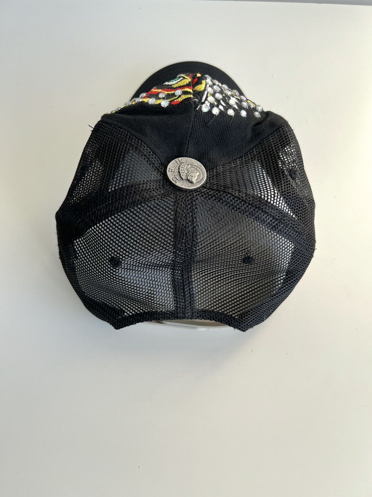 Ed Hardy × Vintage Vintage Ed Hardy Tiger Embroidery Trucker Cap Size ONE SIZE - 5 Thumbnail
