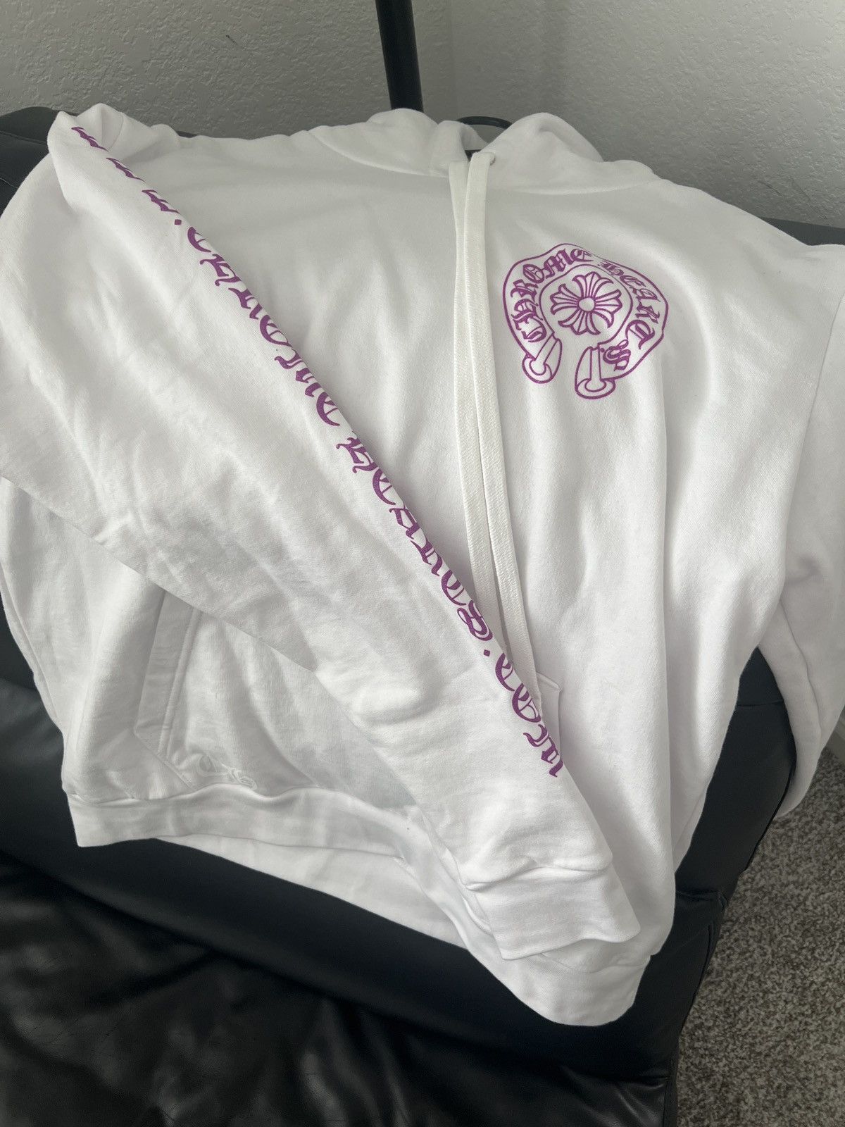 Chrome Hearts WWW.CHROMEHEARTS.COM Purple Glitter Hoodie | Grailed