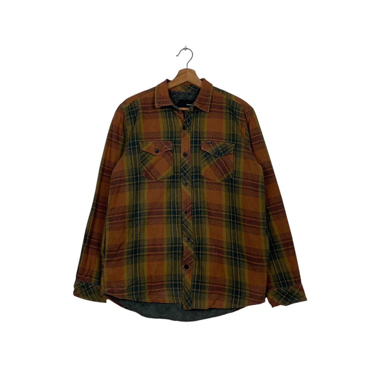 Hurley HURLEY Fleece Lined Checked Tartan Flannel #1843-C80 Size US S / EU 44-46 / 1 - 1 Thumbnail