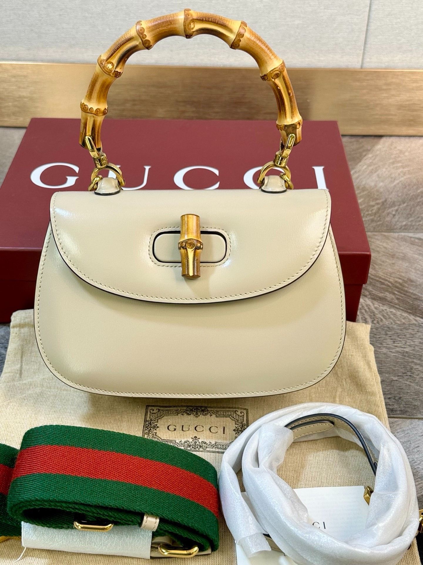 Gucci Gucci 1947 Bamboo Top Handle Bag Size ONE SIZE - 1 Thumbnail