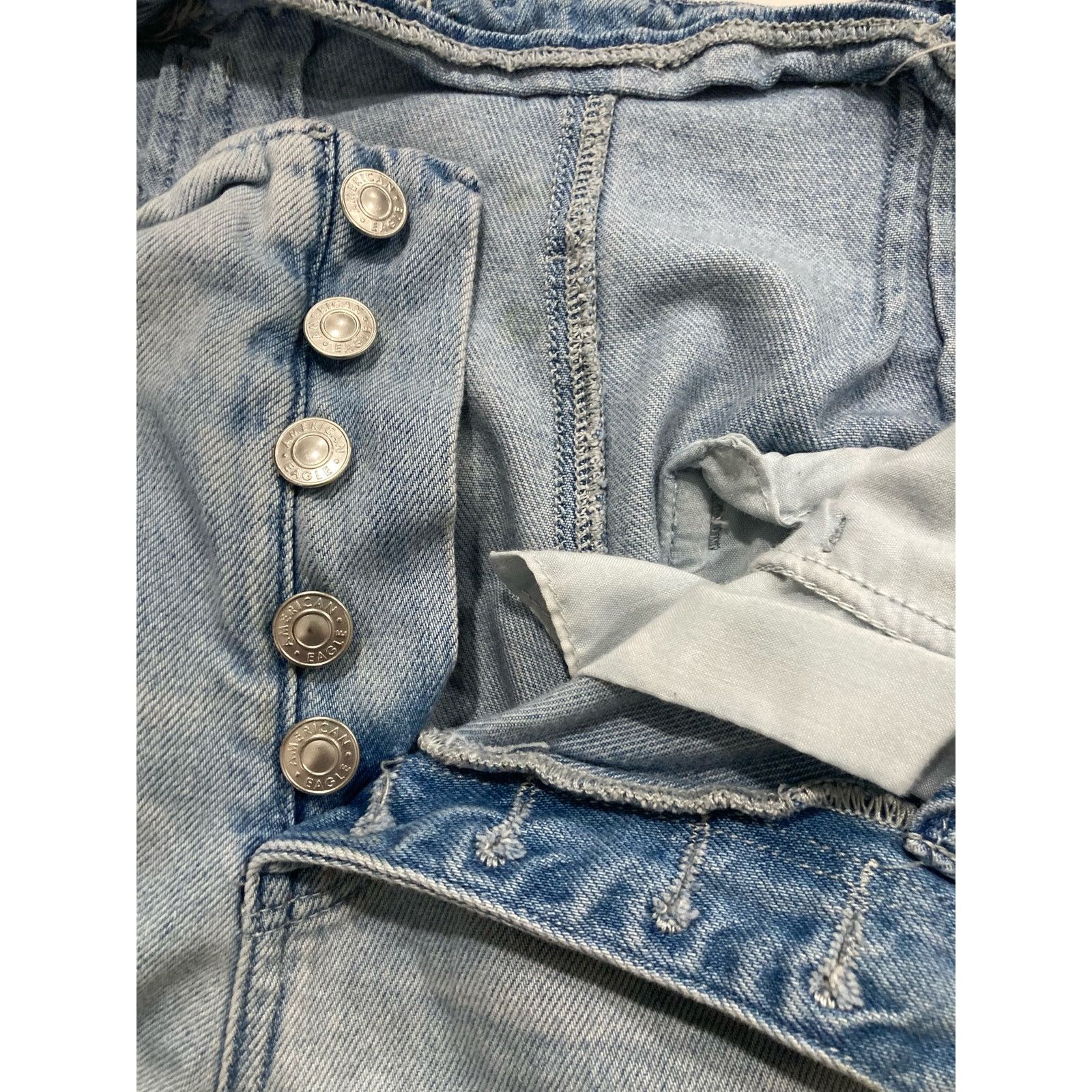 American Eagle Outfitters American Eagle Mom Shorts Womens Sz 6 Button Fly High Waist Size 28" / US 6 / IT 42 - 6 Thumbnail