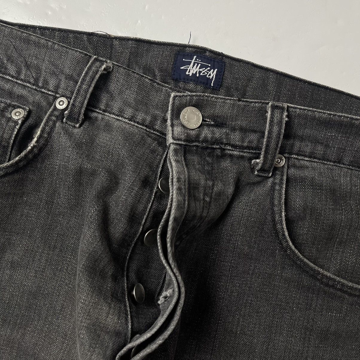 Stussy × Vintage VINTAGE 00's BLACK JEANS STUSSY Size US 32 / EU 48 - 6 Thumbnail