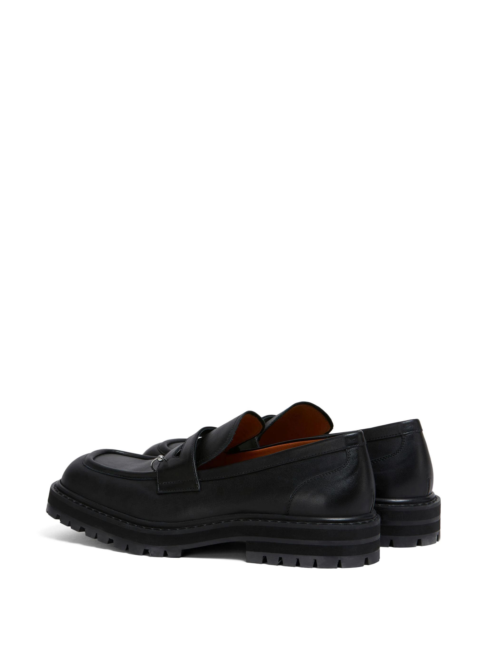 Marni o1s22i1n0924 Chunky Leather Loafers in Black Size US 11 / EU 44 - 3 Thumbnail