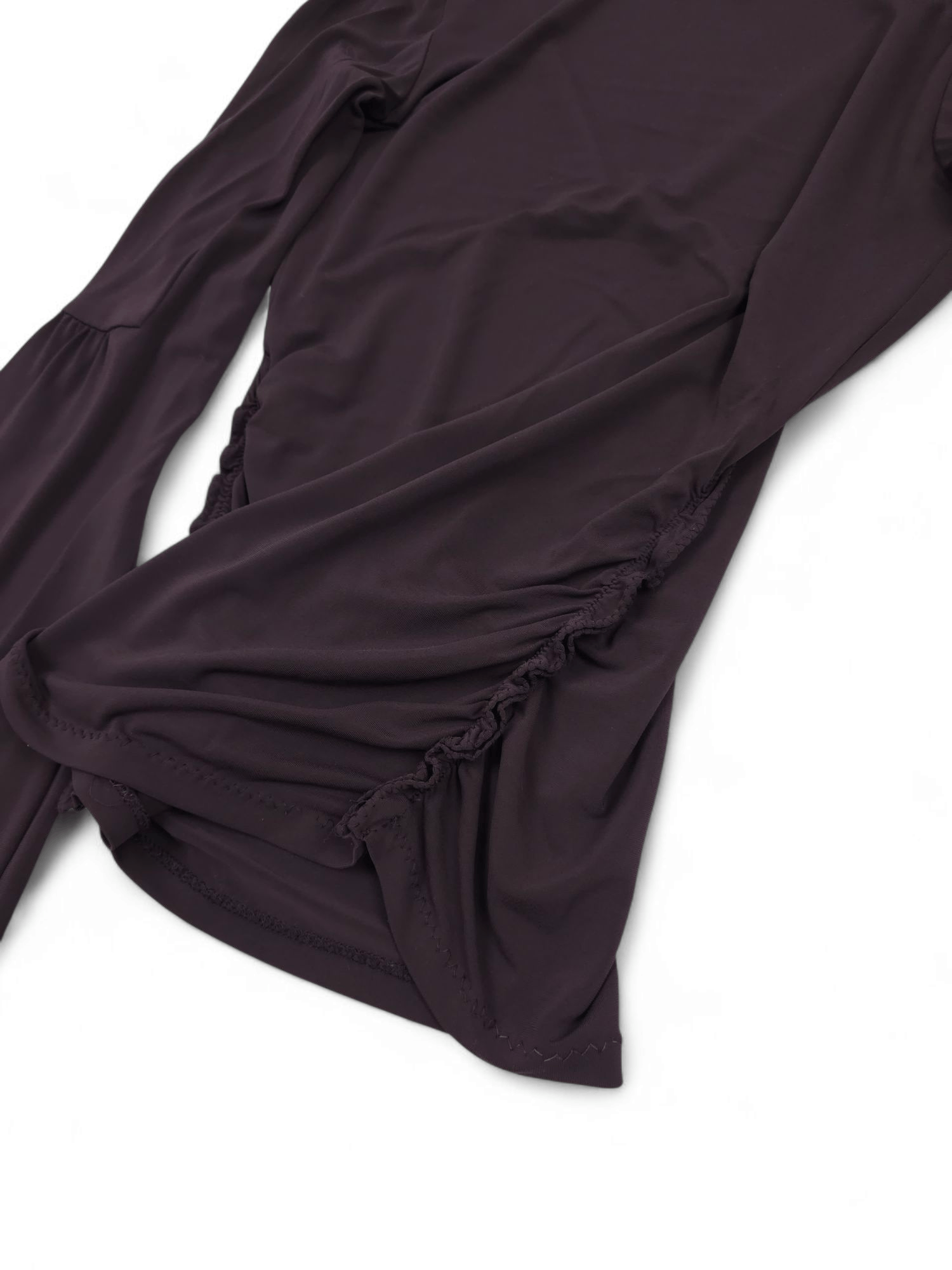 Patrizia Pepe 💎 Patrizia Pepe Purple V-neck Top Blouse Violet Dark Size S / US 4 / IT 40 - 7 Thumbnail
