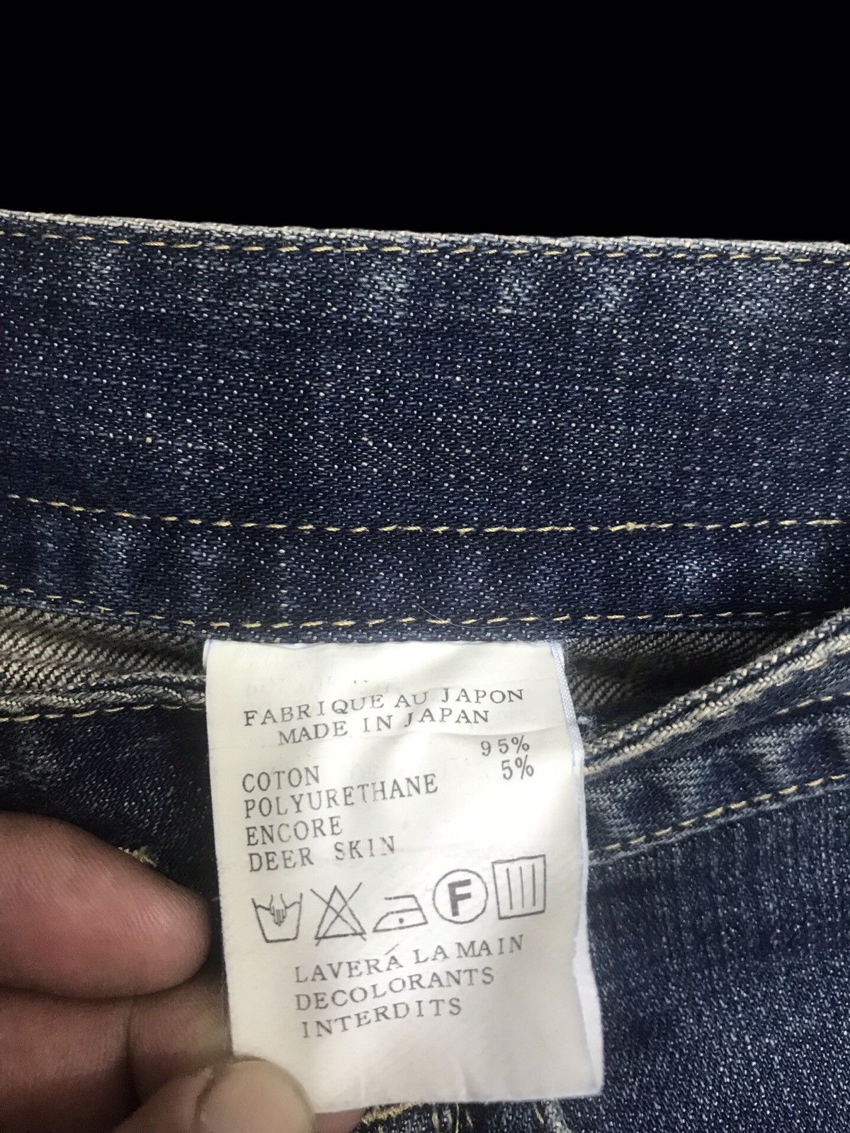 Designer × Japanese Brand 💥FLARE💥EDGE ON ALL MULTIPOCKETS FLARE DENIM F355 Size 29" - 10 Thumbnail