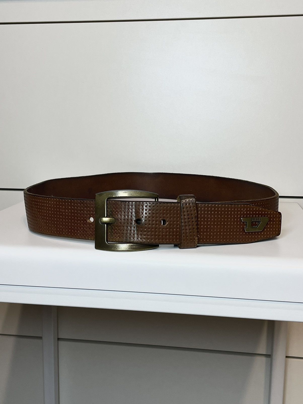 Diesel Vintage Diesel D Logo Leather Buckle Belt Hedi Slimane ysl Size ONE SIZE - 1 Thumbnail
