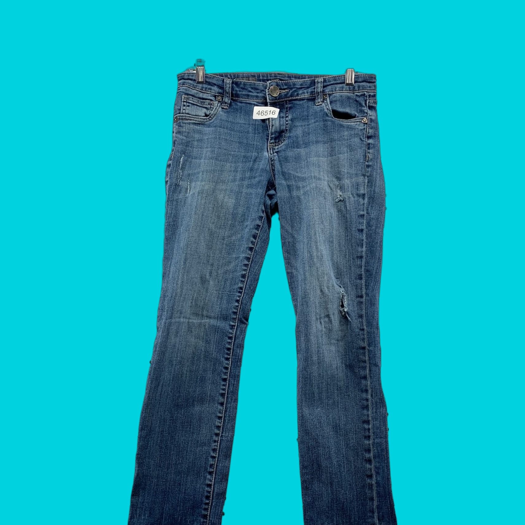 Vintage Kut Boyfriend Denim Jeans Womens Size 4 Blue 30x29 Distressed Size 27" / US 4 / IT 40 - 1 Thumbnail
