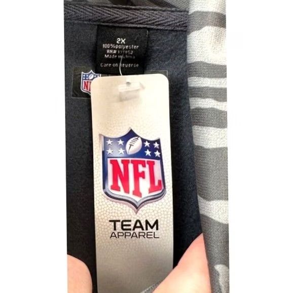 NFL New York Jets Hoodie Sweatshirt Mens 2XL Grey NFL Team Apparel Jersey Pullover Sweater Size US XXL / EU 58 / 5 - 6 Thumbnail