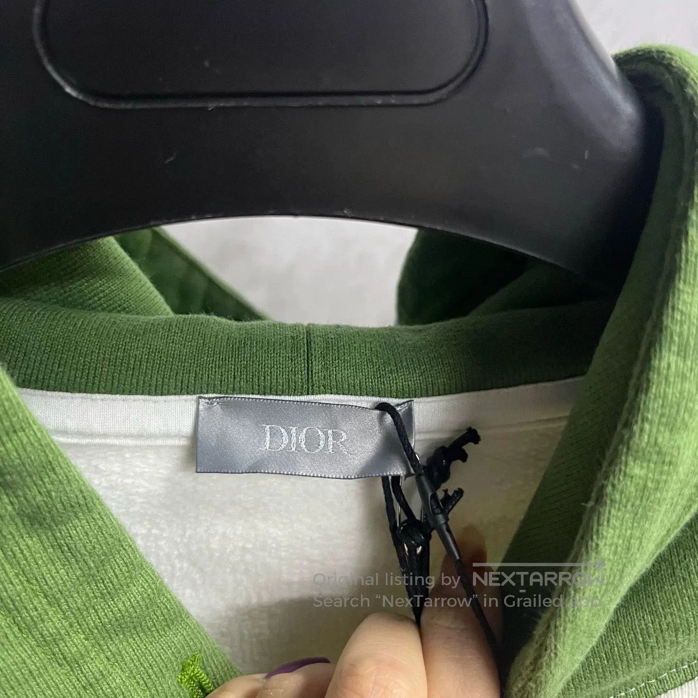 Dior Dior White Letter Print Oversized Hoodie. Size US XL / EU 56 / 4 - 2 Thumbnail