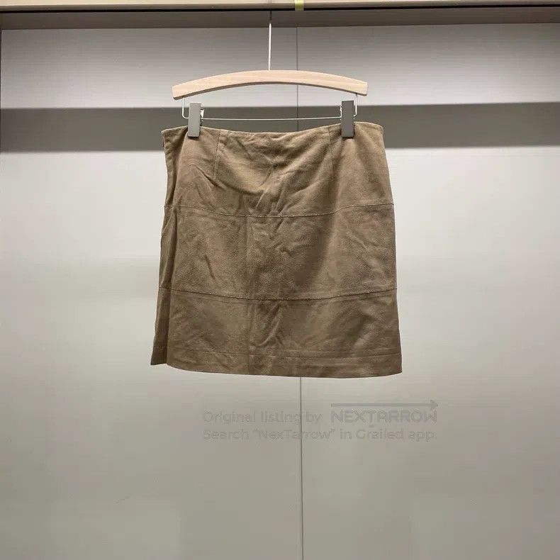 Brunello Cucinelli Brunello Cucinelli Leather skirt Size 27" / US 4 / IT 40 - 2 Thumbnail