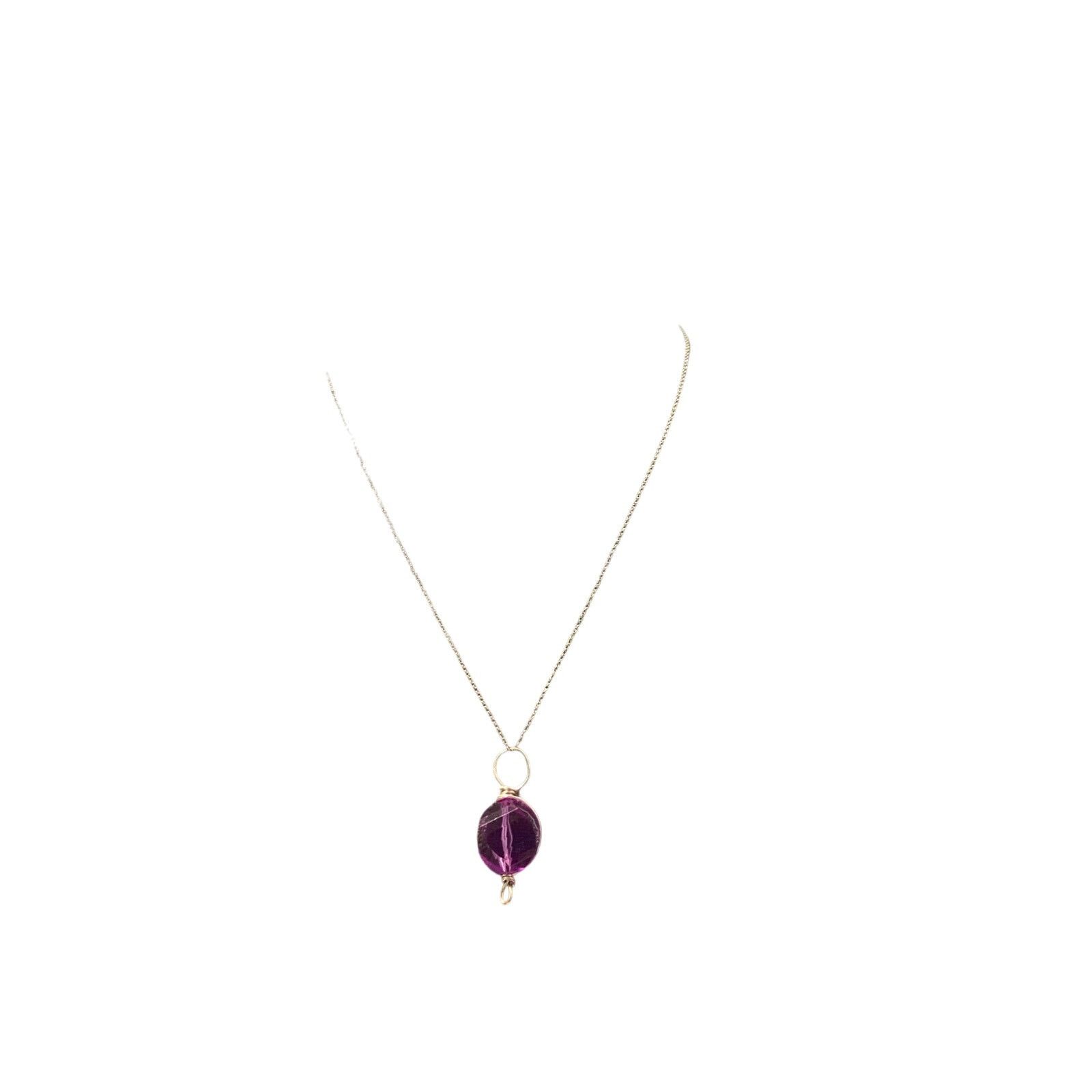 Handmade Handmade purple pendant necklace Size ONE SIZE - 1 Thumbnail