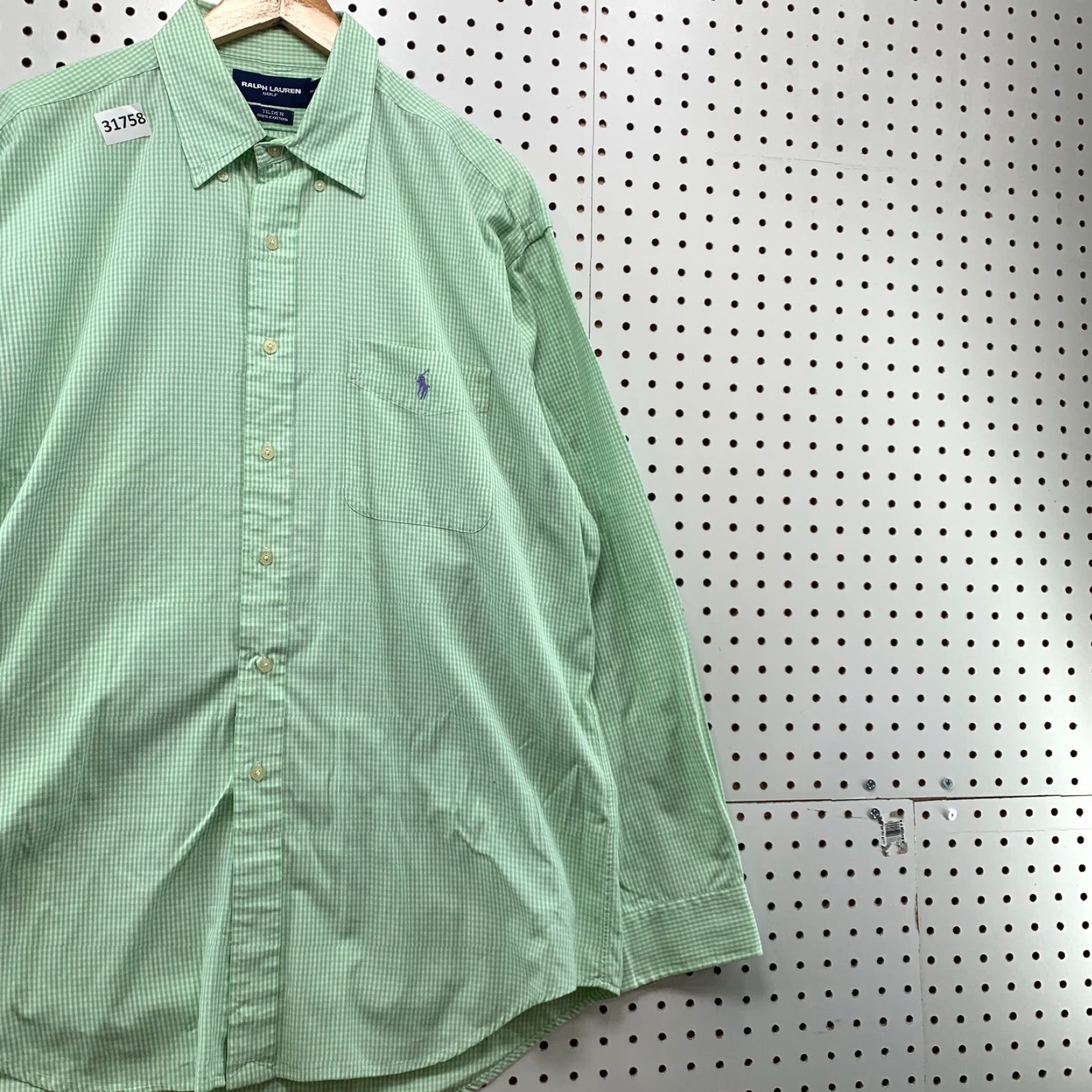 Ralph Lauren Ralph Lauren Golf Button Down Pocket Shirt Mens L Tilden Mint Green 26x33.5 Size US L / EU 52-54 / 3 - 4 Thumbnail