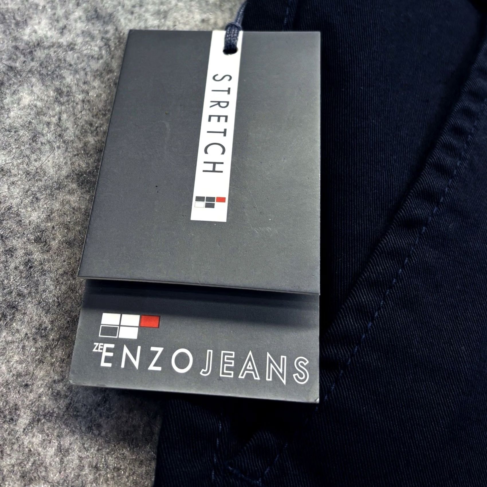 Kenzo Enzo Bryce Stretch Cargo Navy Blue Pants Mens 34R BNWT Slim Tapered Cargo Pocket Cotton Lycra Shirt? Size US 34 / EU 50 - 4 Thumbnail