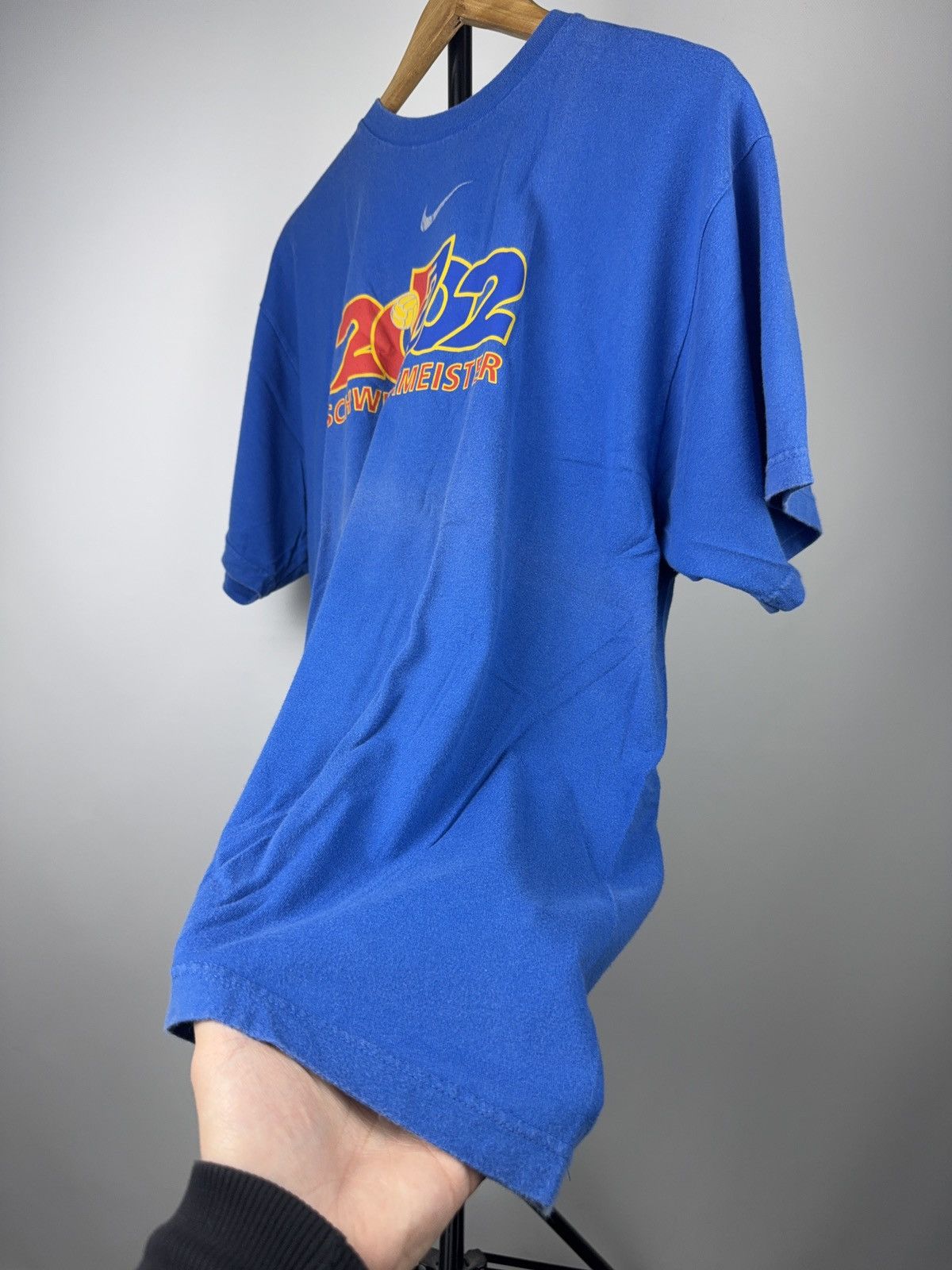 Nike Nike FC Basel 2002 Schweizermeister Soccer Faded T Shirt XL Size US XL / EU 56 / 4 - 7 Thumbnail