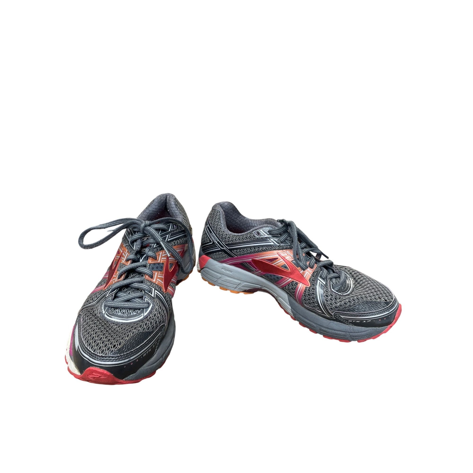 Asics Brooks GTS 17 Womans pink gray running sneakers SZ 9D SKU 94 Size US 9 / IT 39 - 1 Thumbnail