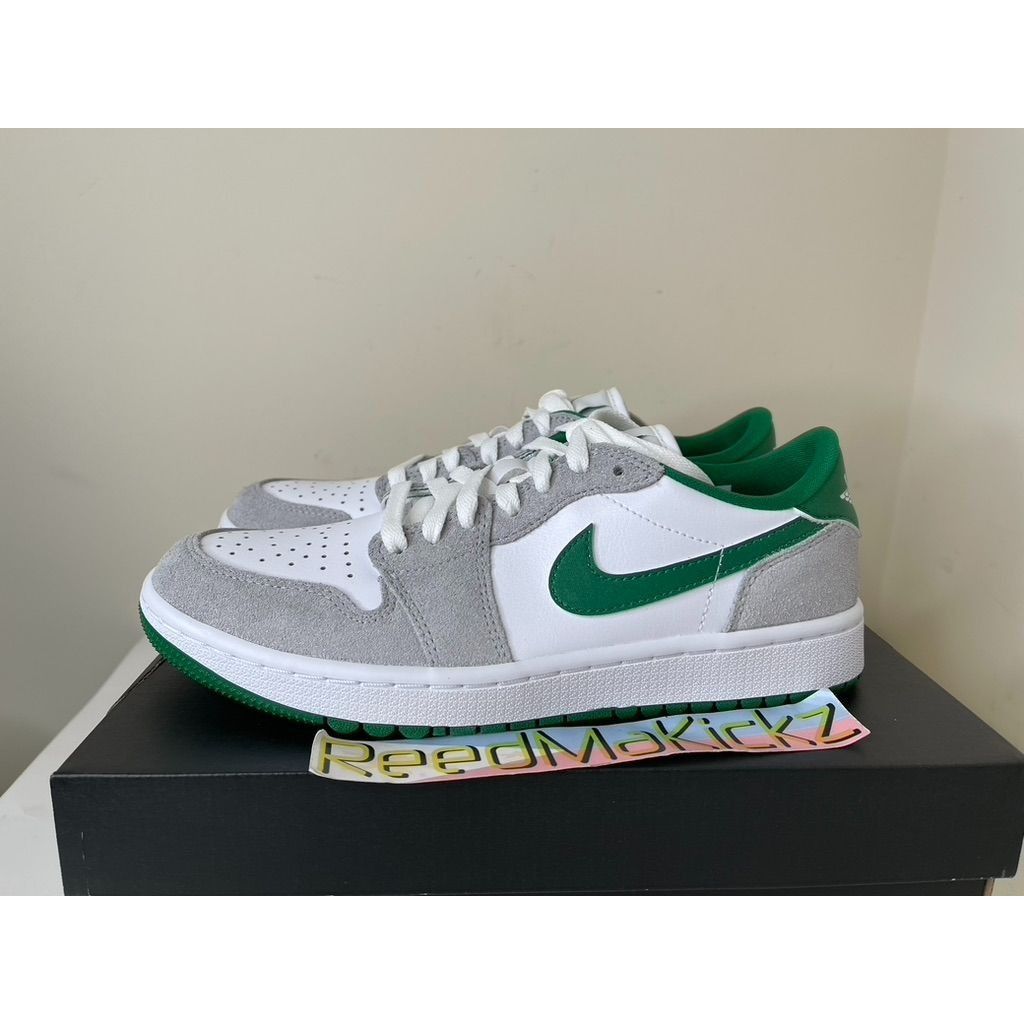 Jordan 1 Low Golf White Pine Green Masters WOMENS 7us