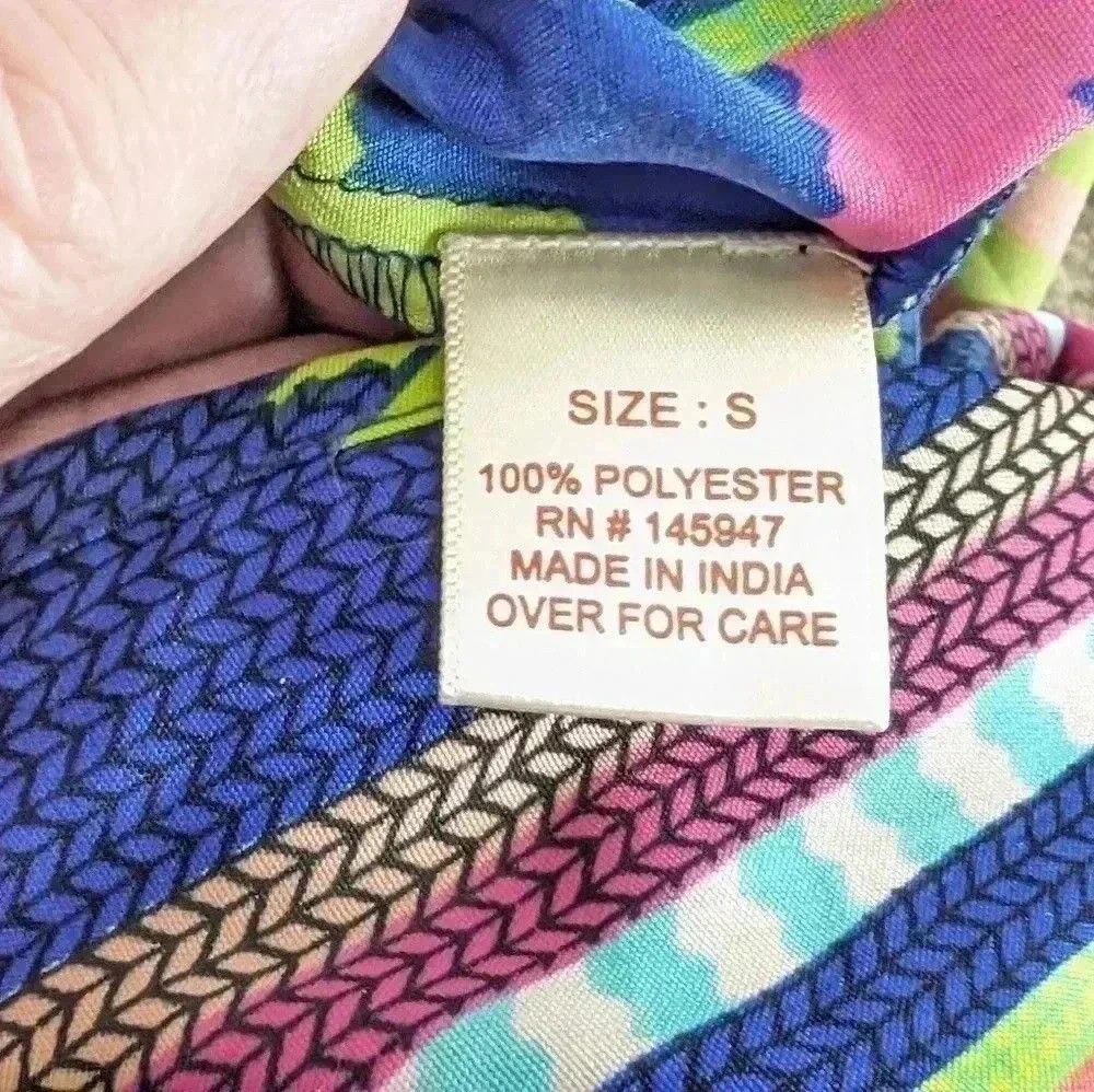 Designer Movie Wardrobe cool nylon women's jumper bright 80s vibe sz Size 27" / US 4 / IT 40 - 6 Thumbnail