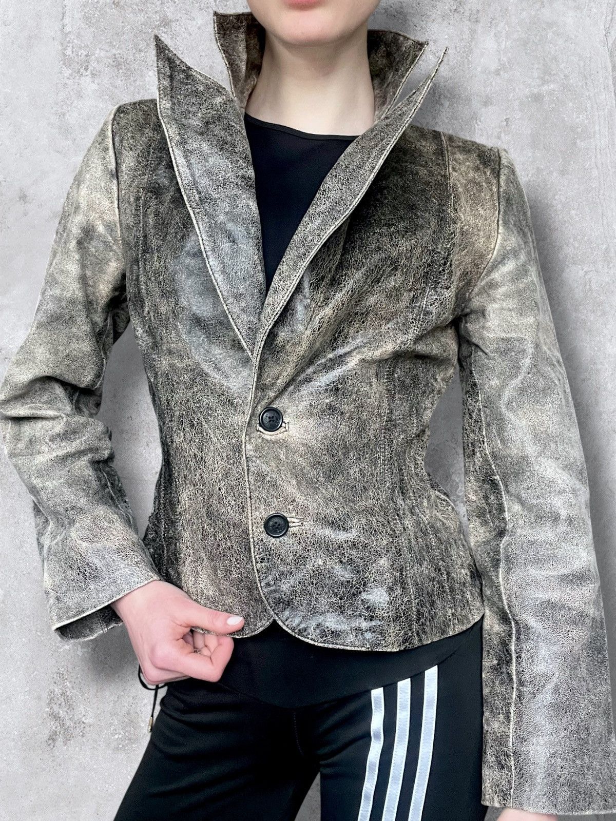 Other Blazer Leather Jacket Vintage indie sleaze Archive Size M / US 6-8 / IT 42-44 - 5 Thumbnail