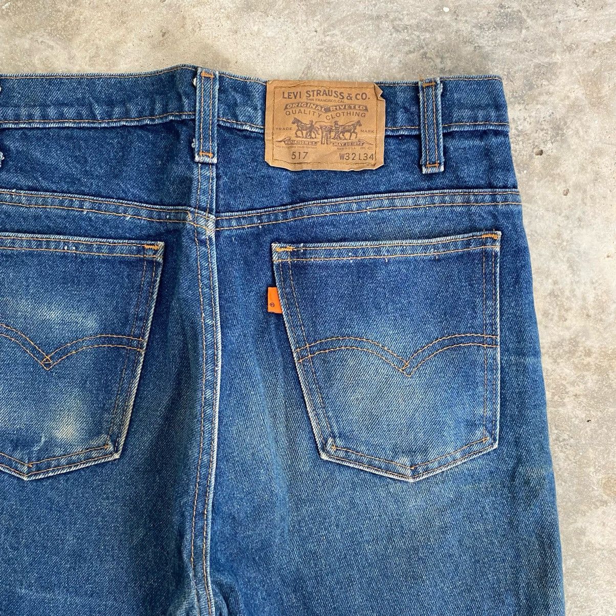 Levi's Vintage 90’s Levis 517 Orange Tab Faded Blue Flared Jeans Size US 32 / EU 48 - 11 Thumbnail