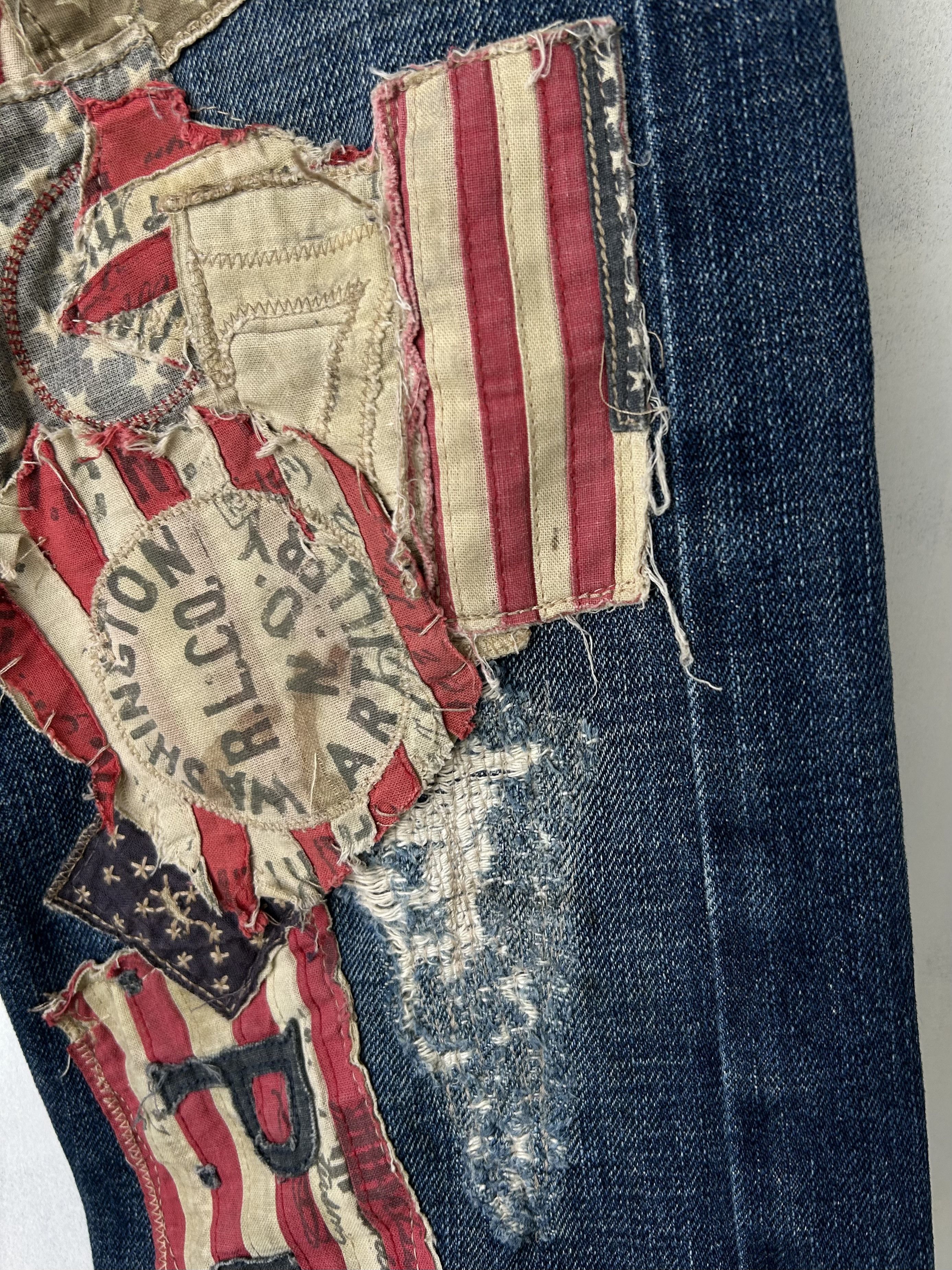 Denim & Supply Ralph Lauren Denim & Supply Ralph Lauren Patchwork Jeans Extremely Rare Size US 29 - 7 Thumbnail