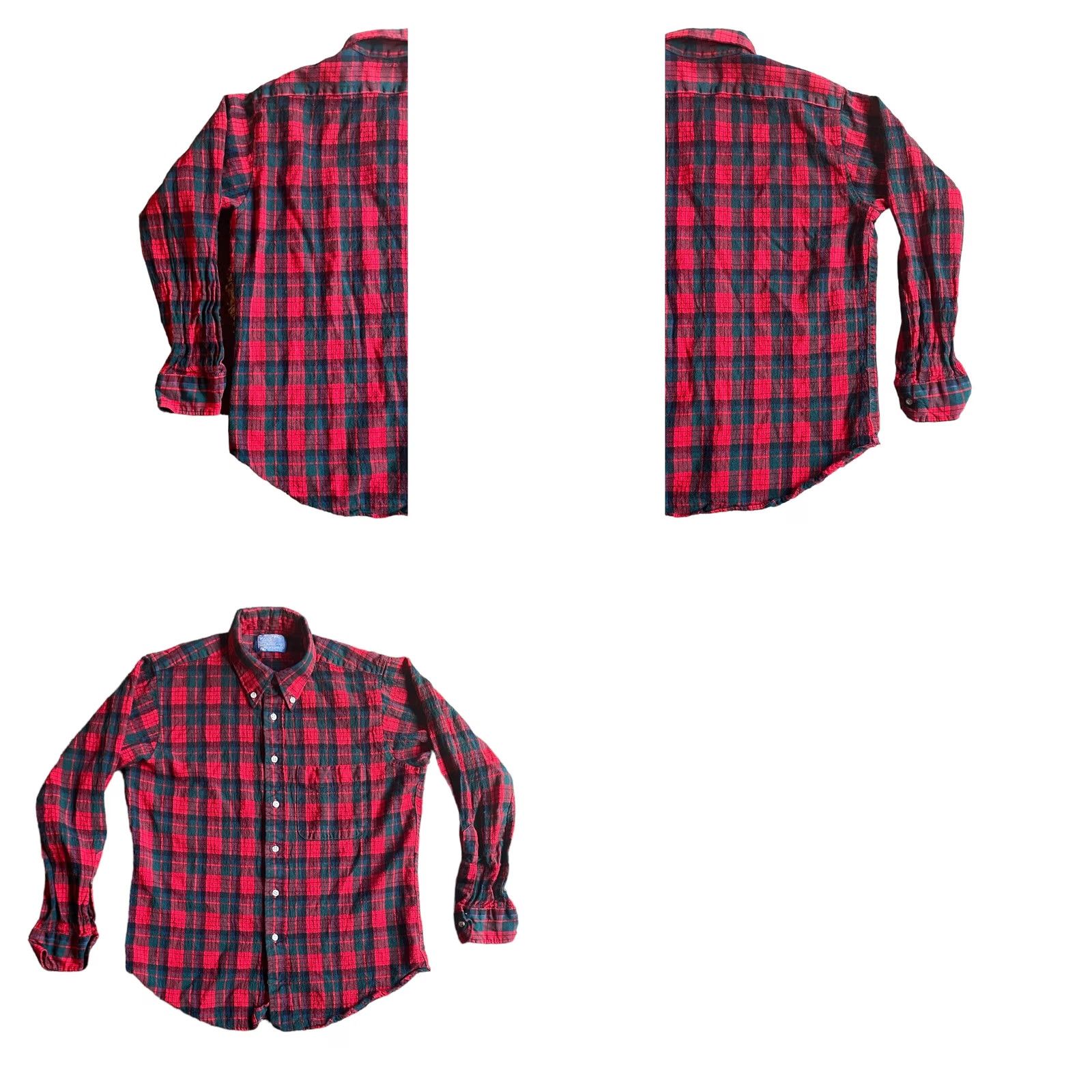 Pendleton VINTAGE Pendleton Wool Button-Up Long Sleeve Shirt Red Plaid Sz Large USA Macnicol Tartan Shirt Regular Men Size US L / EU 52-54 / 3 - 9 Thumbnail
