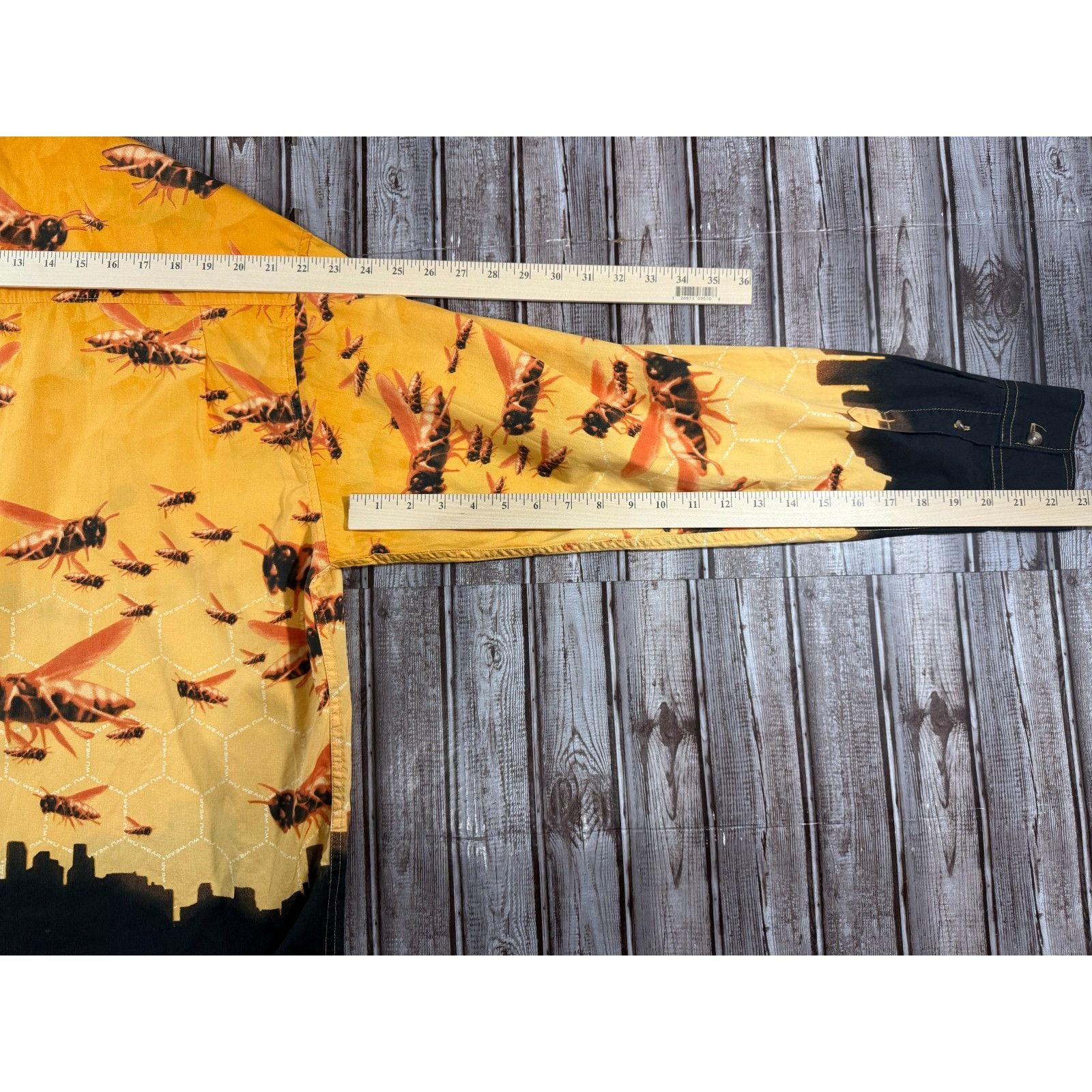Wu-Tang Clan Wu Tang Clan Wu Wear Killer Bees Shirt size XL balck yellow Size US XL / EU 56 / 4 - 5 Thumbnail