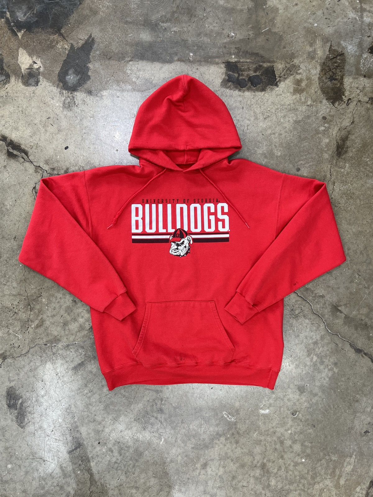 NCAA Vintage University of Georgia Bulldogs Red Hoodie Large Size US L / EU 52-54 / 3 - 2 Thumbnail