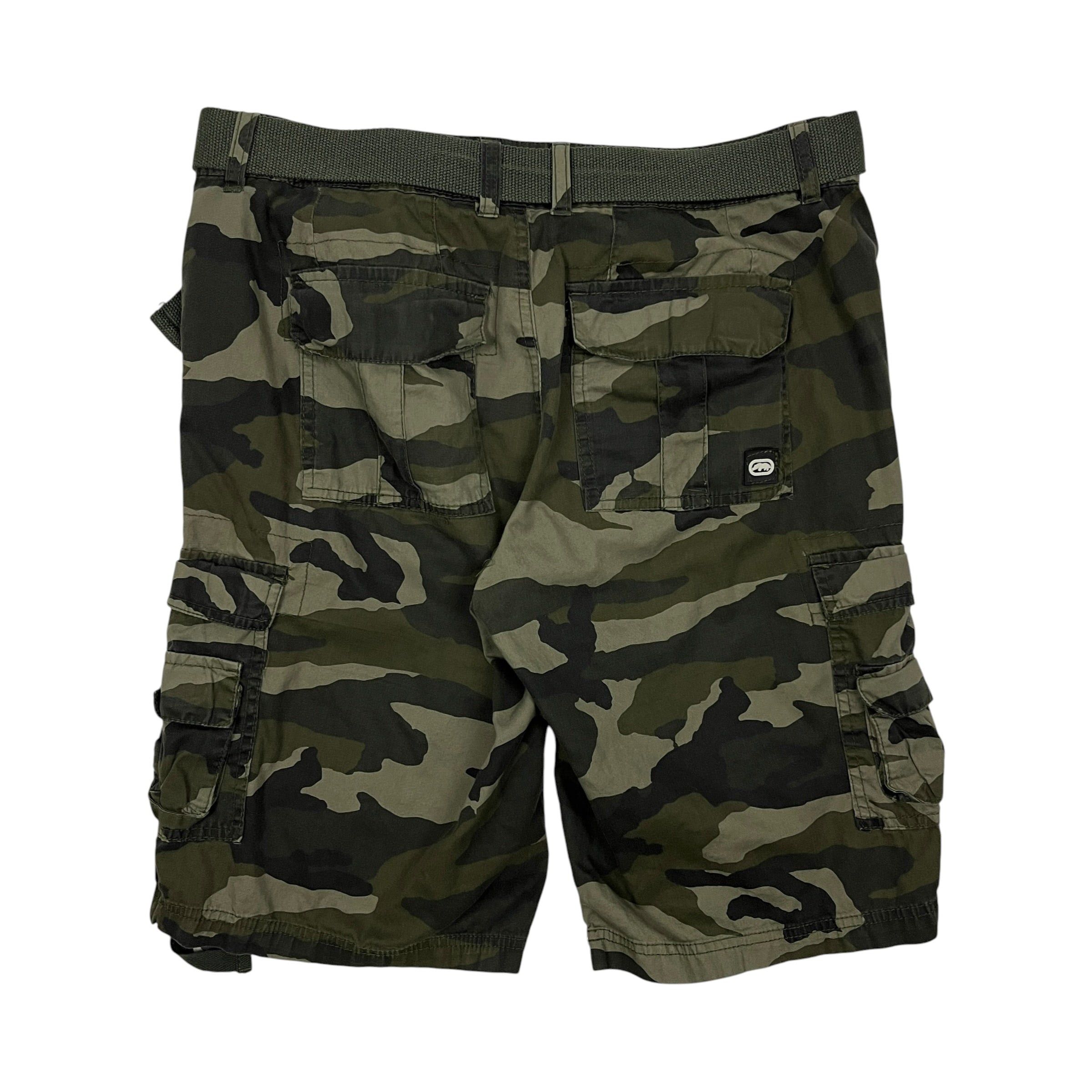Ecko Unltd. Ecko Unltd. Camo Belted Utility Shorts - Size 30" Size US 30 / EU 46 - 3 Thumbnail