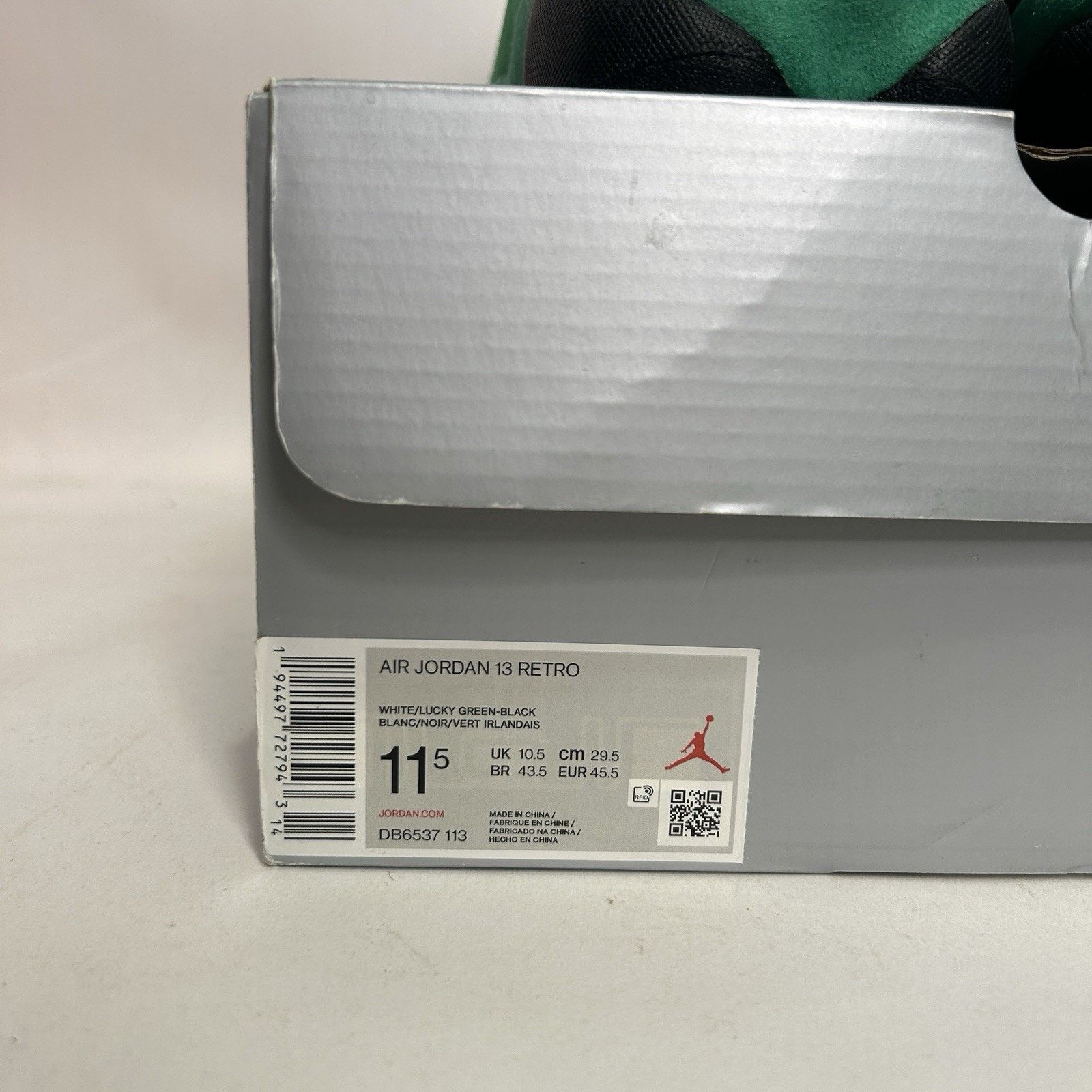 Nike Nike Air Jordan 13 Retro OG “White Lucky Green” Size US 11.5 / EU 44-45 - 5 Thumbnail