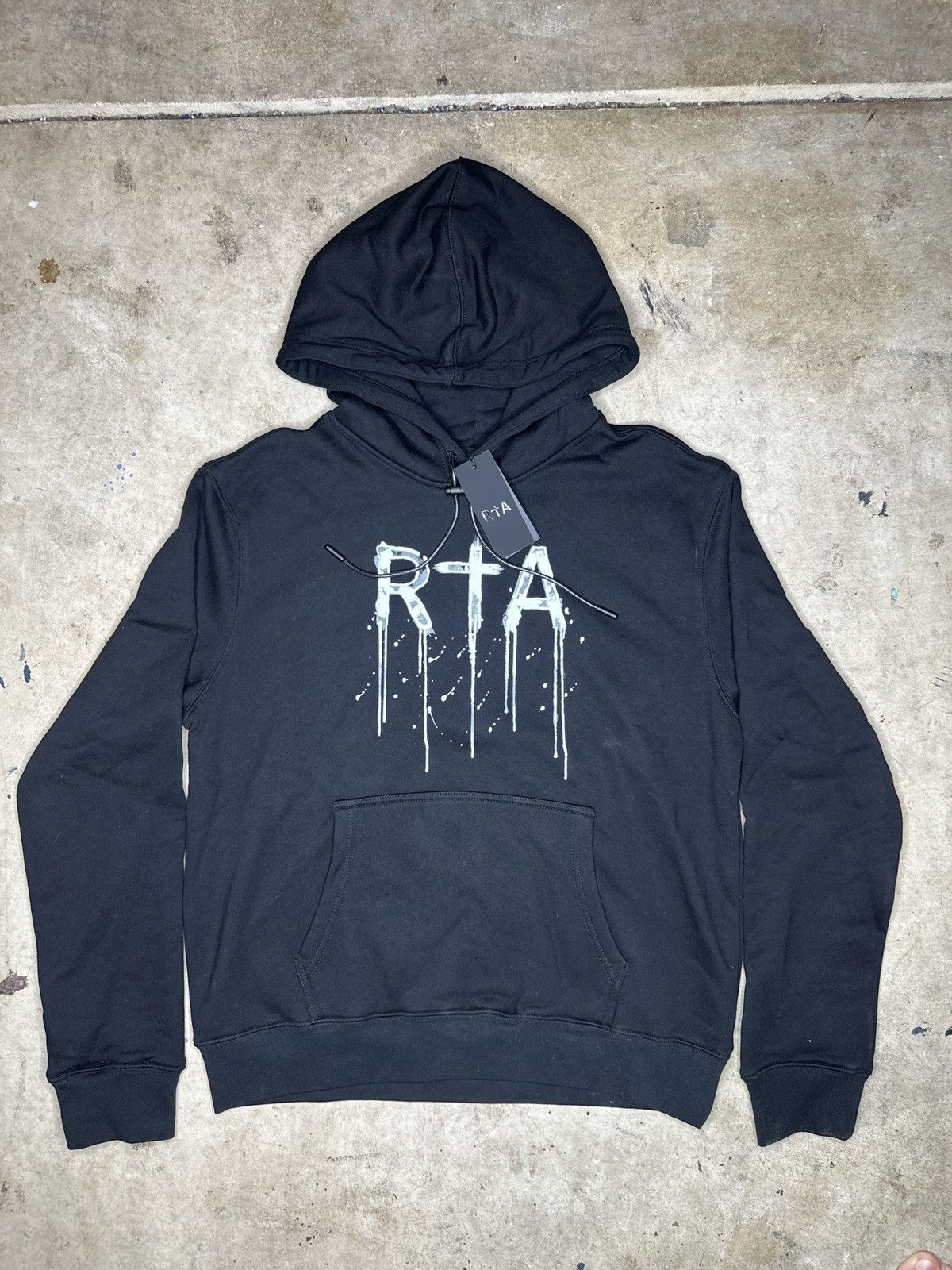 Rta RTA DION HOODIE - BLACK WATERCOLOR Size US S / EU 44-46 / 1 - 1 Thumbnail