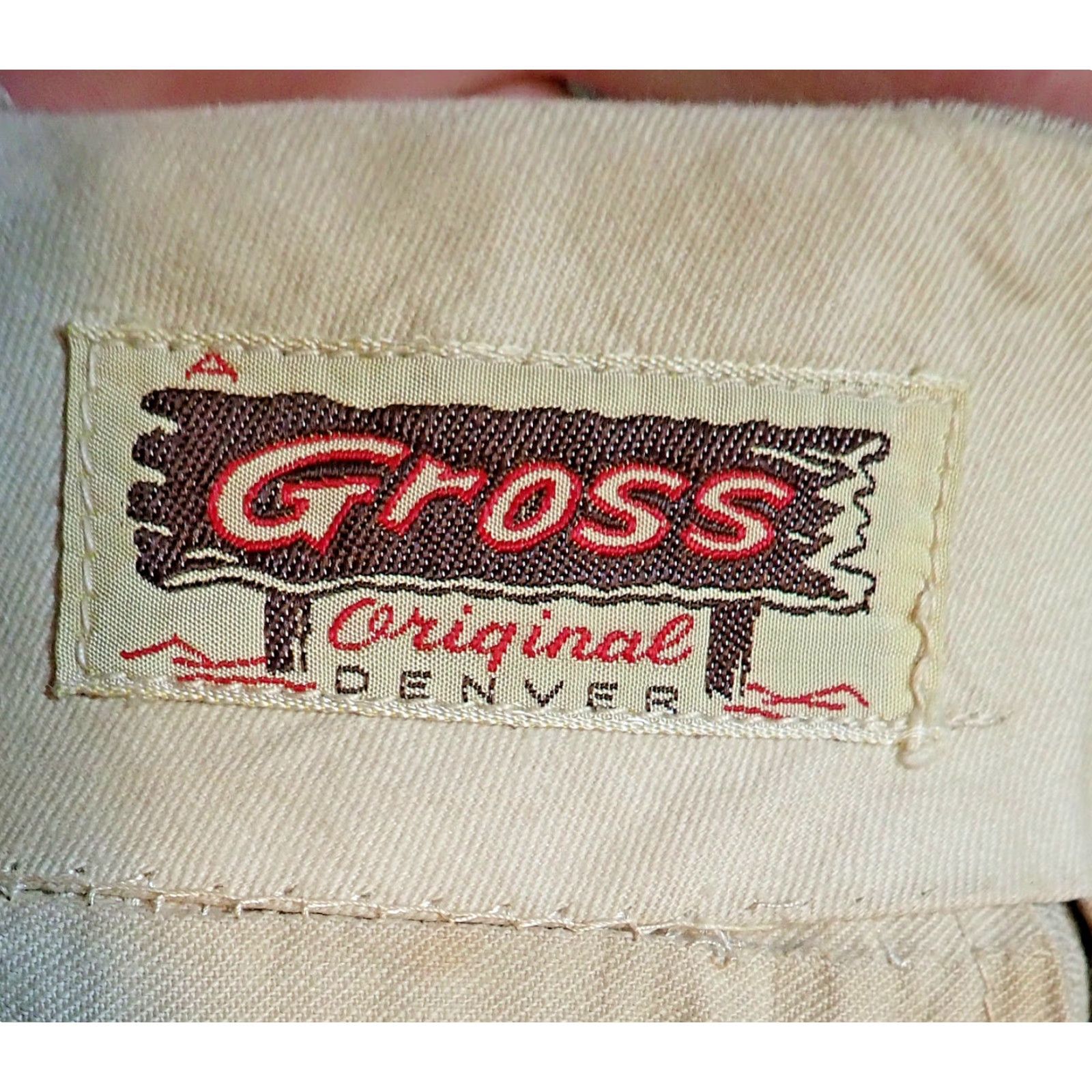 Vintage VINTAGE Gross Original Denver Corduroy Western Pants 32x26 Beige 1950s Rockabilly 37" Hips Mens Size US 32 / EU 48 - 4 Thumbnail