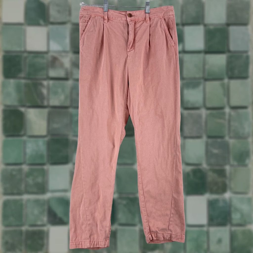 Anthropologie Anthropologie Pink Chino Pants Womens Regular Size 27 Straight Leg Mid Rise Casual Lightweight Size 27" / US 4 / IT 40 - 1 Thumbnail