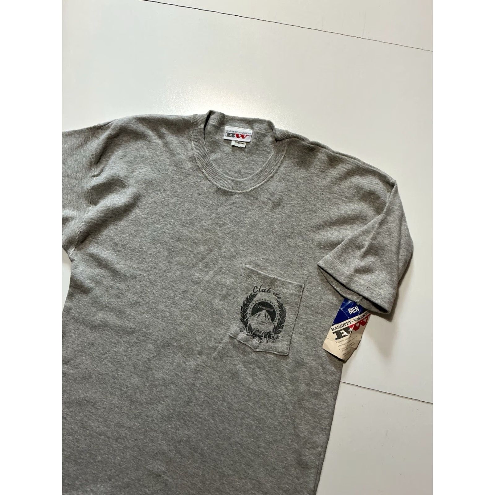 Vintage VINTAGE Bassett Walker Club De Paramount Pictures Ribbed Thermal Gray Shirt Sz.S Mens Size US S / EU 44-46 / 1 - 4 Thumbnail