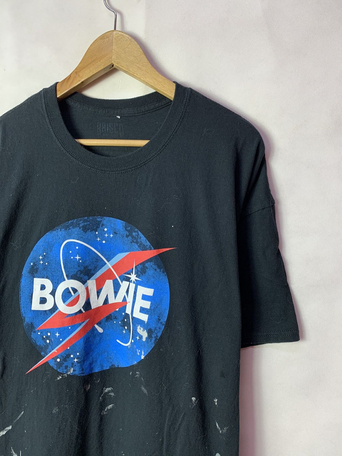 Band Tees 🔥 David Bowie Solo Singer Band Tees NASA Spoof Parody Size US XXL / EU 58 / 5 - 3 Thumbnail