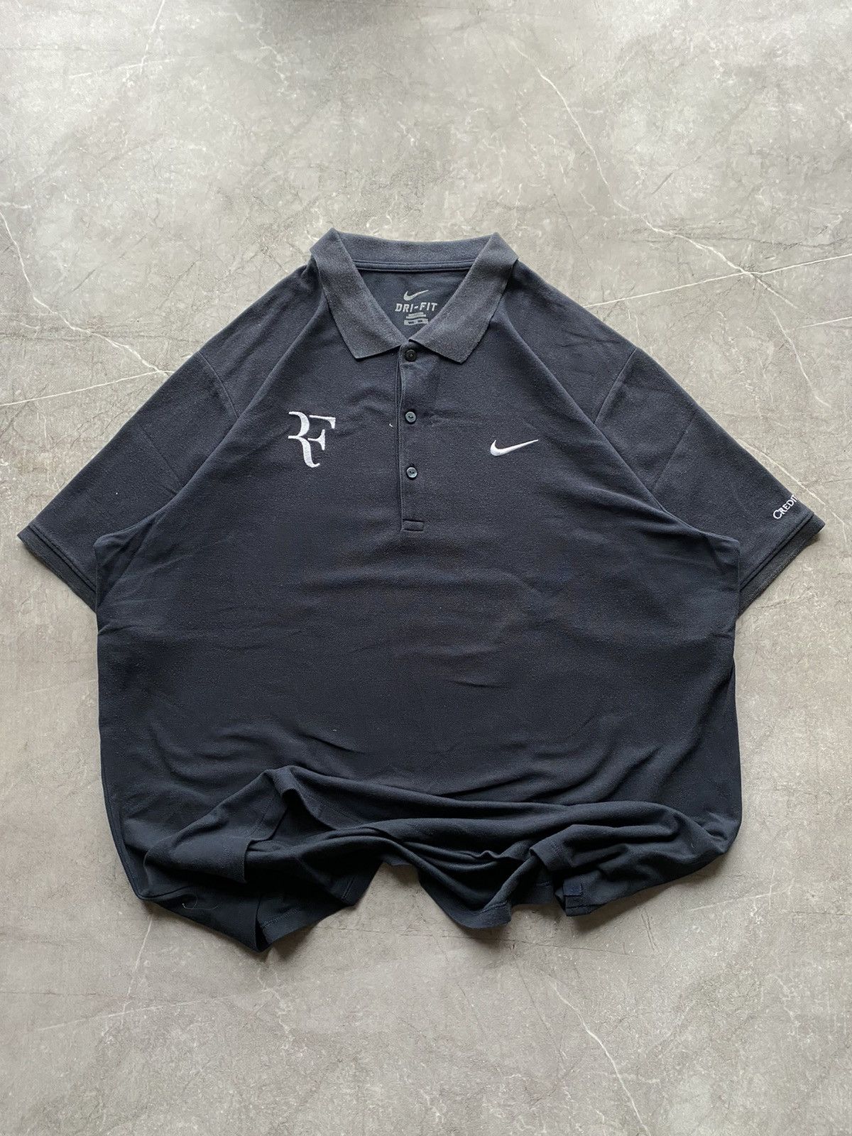 Nike Vintage 2010 Nike RF Roger Federer Dri-Fit Polo Tennis Size US XXL / EU 58 / 5 - 2 Thumbnail