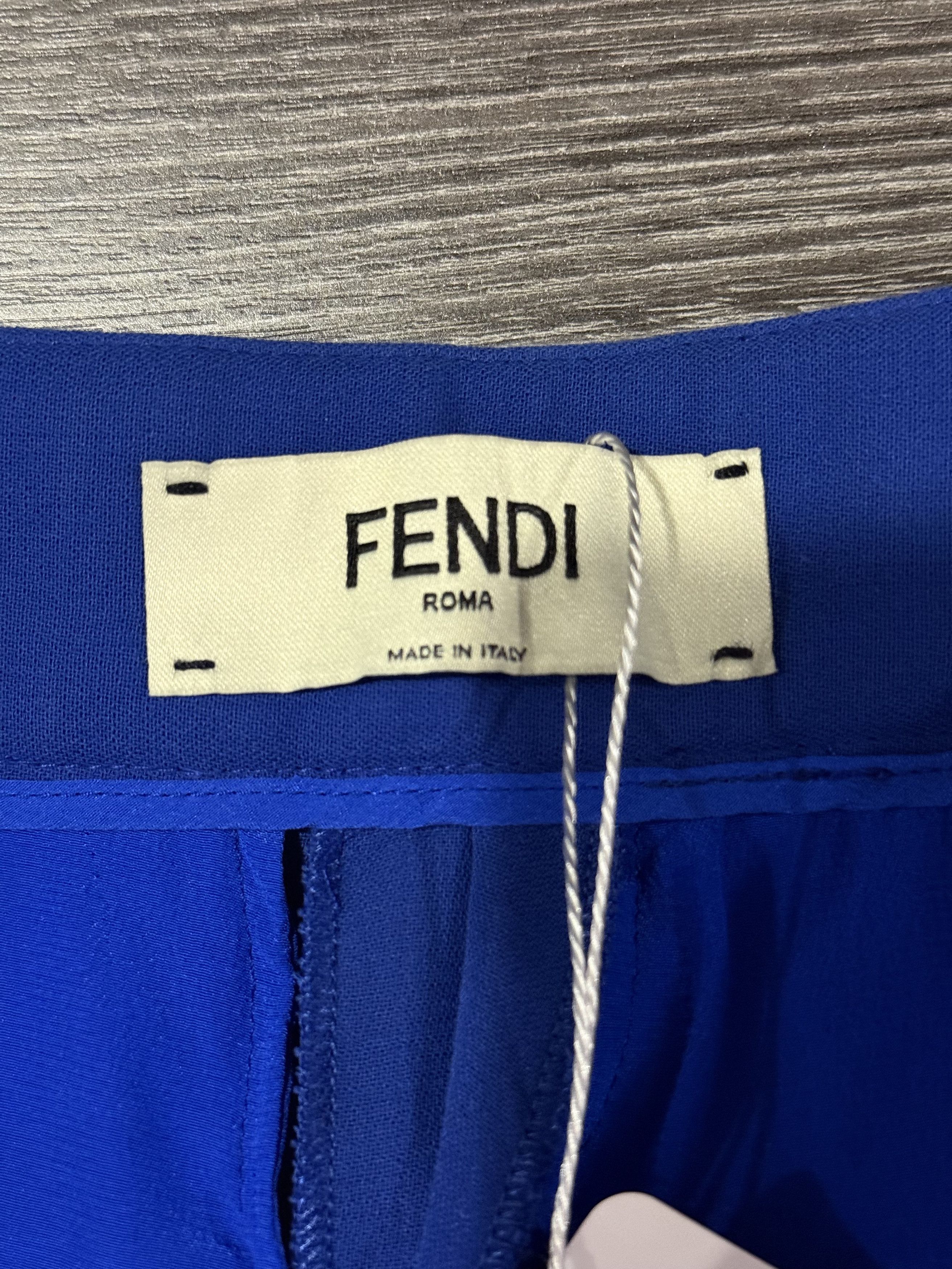 Fendi FENDI High Rise Blue Trousers Size 26" / US 2 / IT 38 - 5 Thumbnail