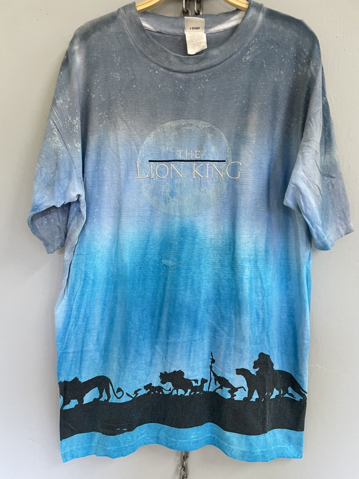 Disney Vintage 90s The Lion King AOP tie dye Disney t shirt Size US L / EU 52-54 / 3 - 3 Thumbnail