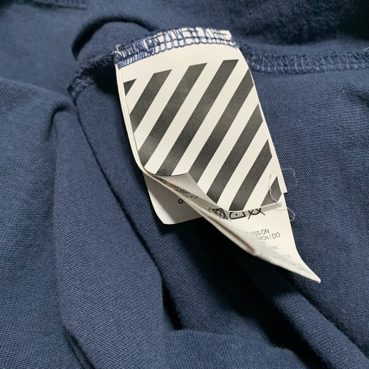 Off-White Off White Medium Logo Blue Tee Virgil Abloh Size US M / EU 48-50 / 2 - 6 Thumbnail