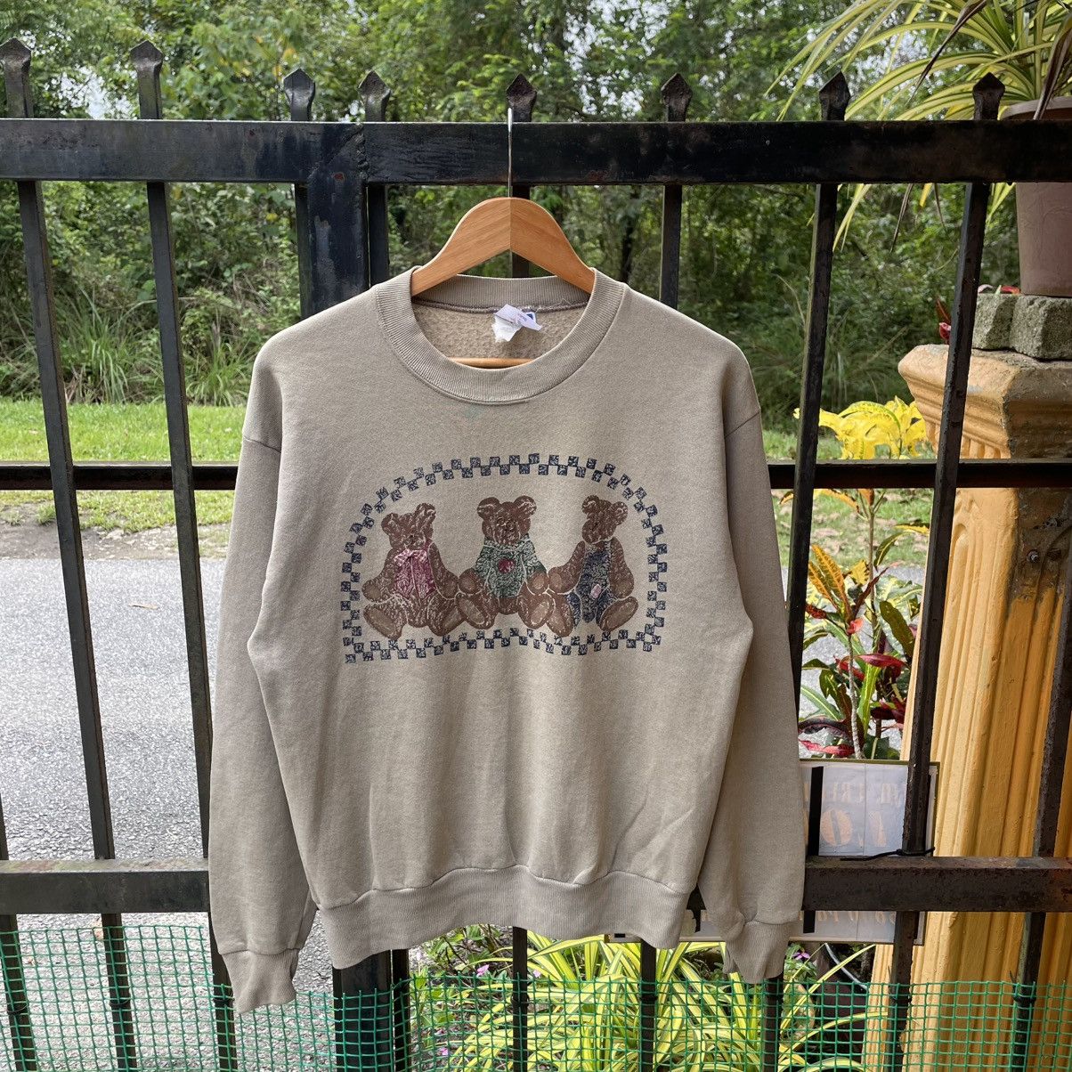 Jerzees × Vintage 🔥Vintage Teddy Bear Big Image Sweatshirts Size US S / EU 44-46 / 1 - 1 Thumbnail