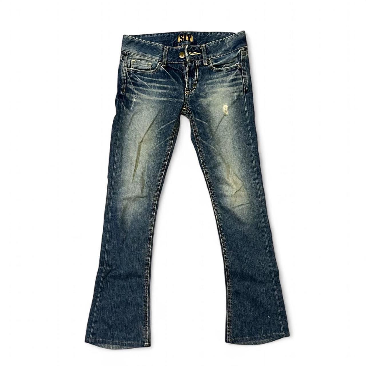 SLY Vintage Y2K Japanese brand SLY low rise flared jeans Size 25" / US 0 / IT 36 - 1 Thumbnail