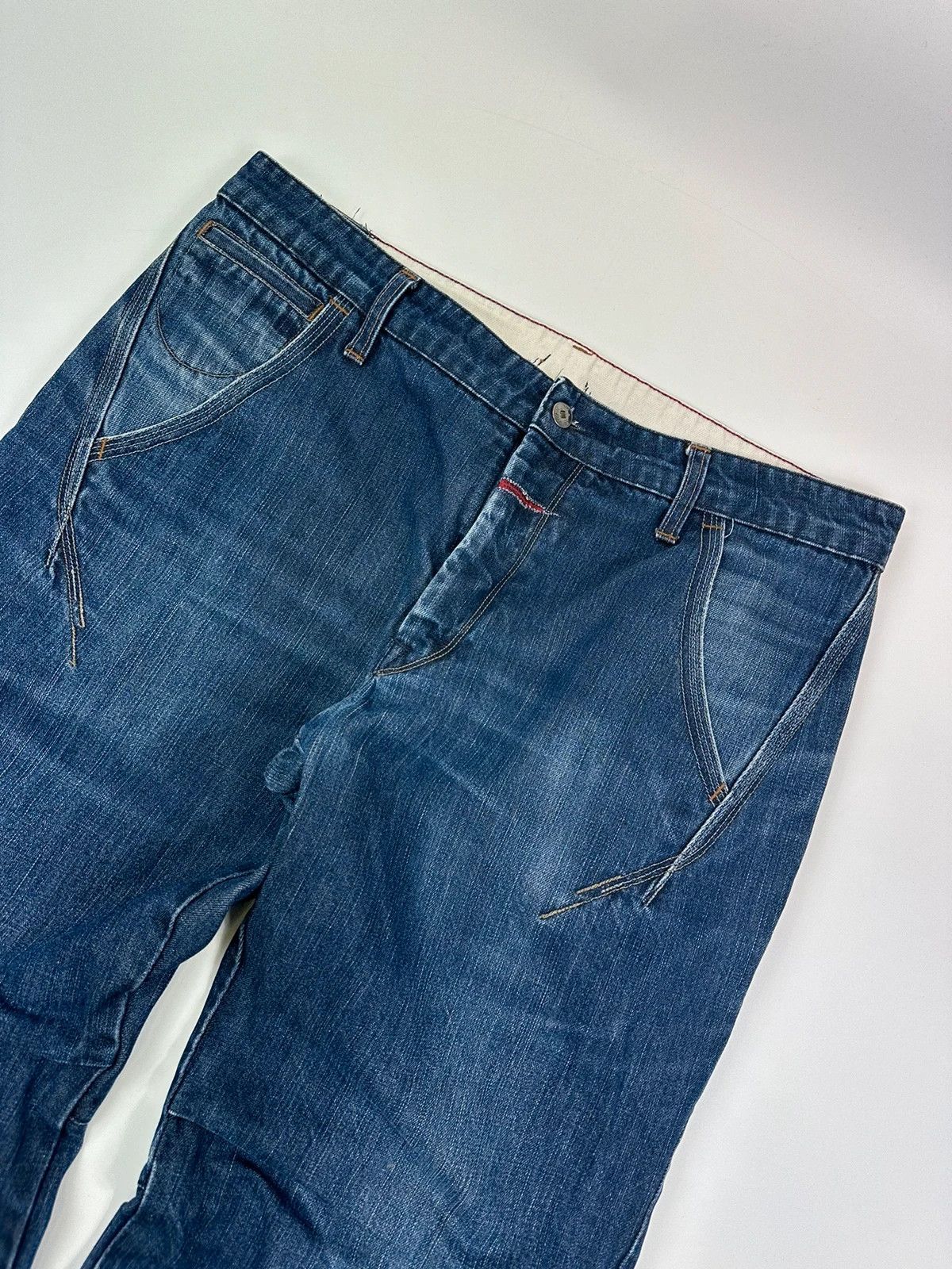 Marithe + Francois Girbaud Marithé + François Girbaud Baggy Denim Jeans Pants Size US 36 / EU 52 - 2 Thumbnail