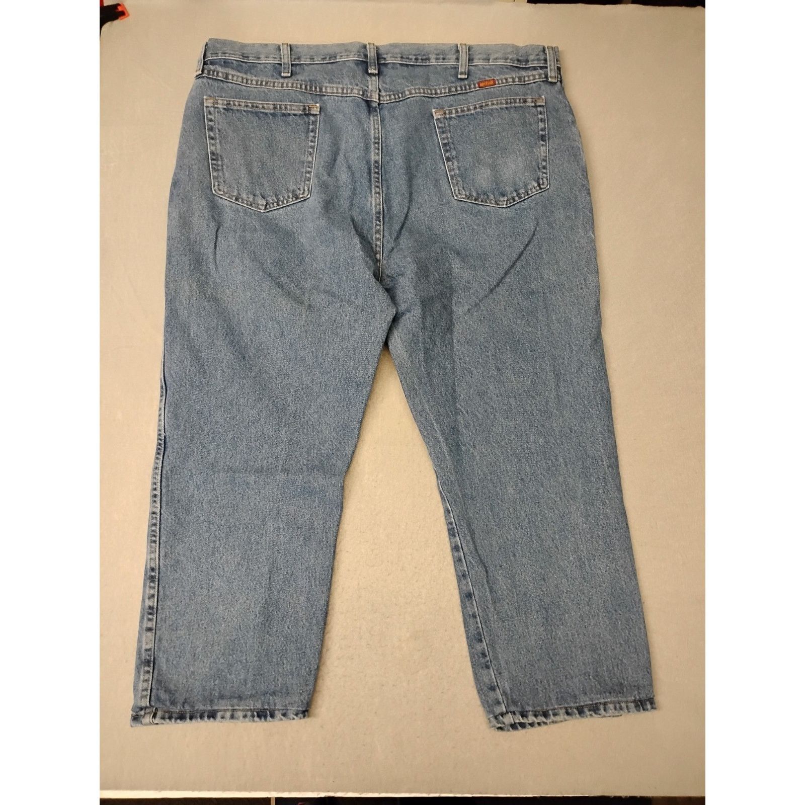 Rustler Ruslter (44x30) Men's Straight Blue Denim Jeans Size US 44 / EU 60 - 7 Thumbnail