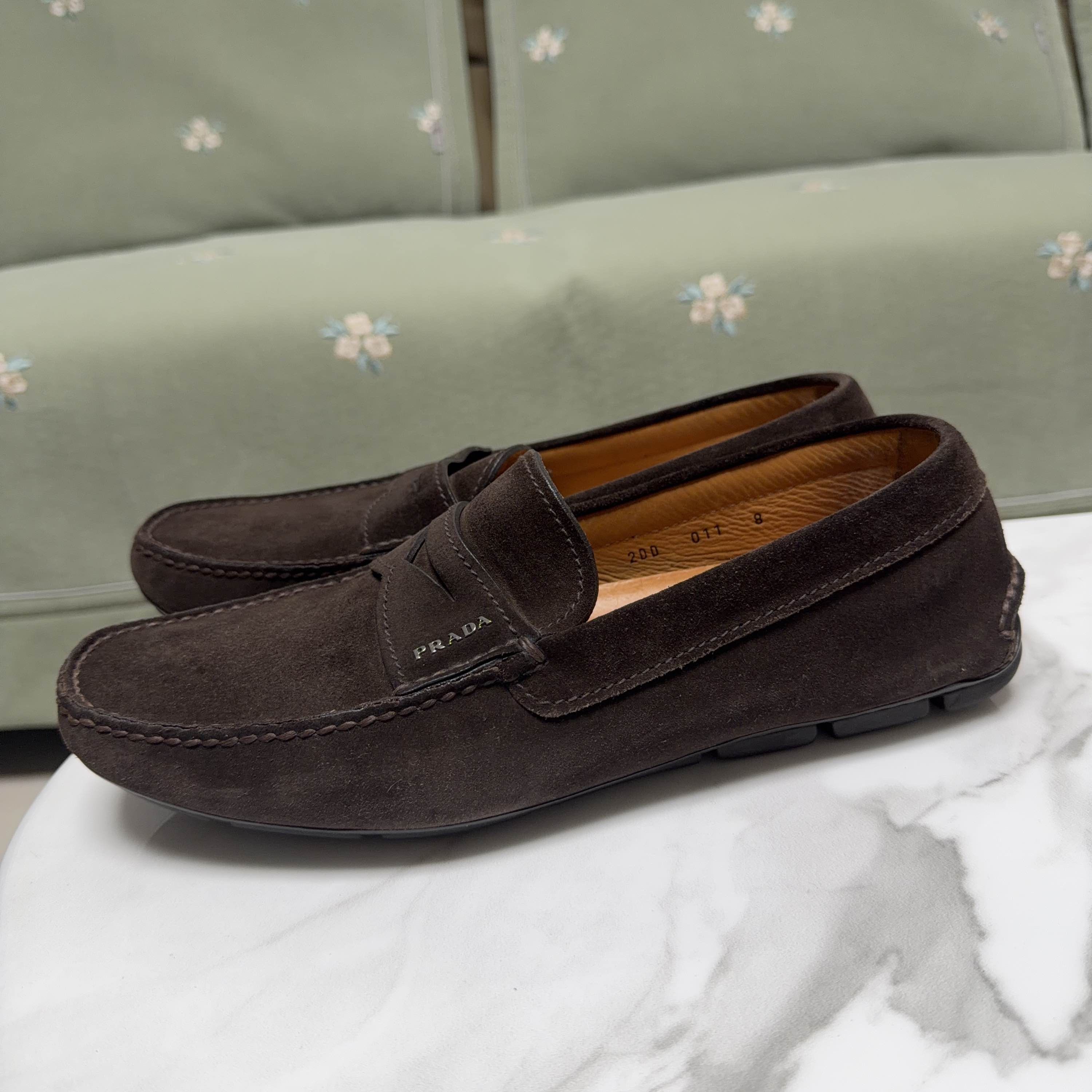 Prada Prada Suede Loafers Size US 9 / EU 42 Size US 9 / EU 42 - 1 Thumbnail