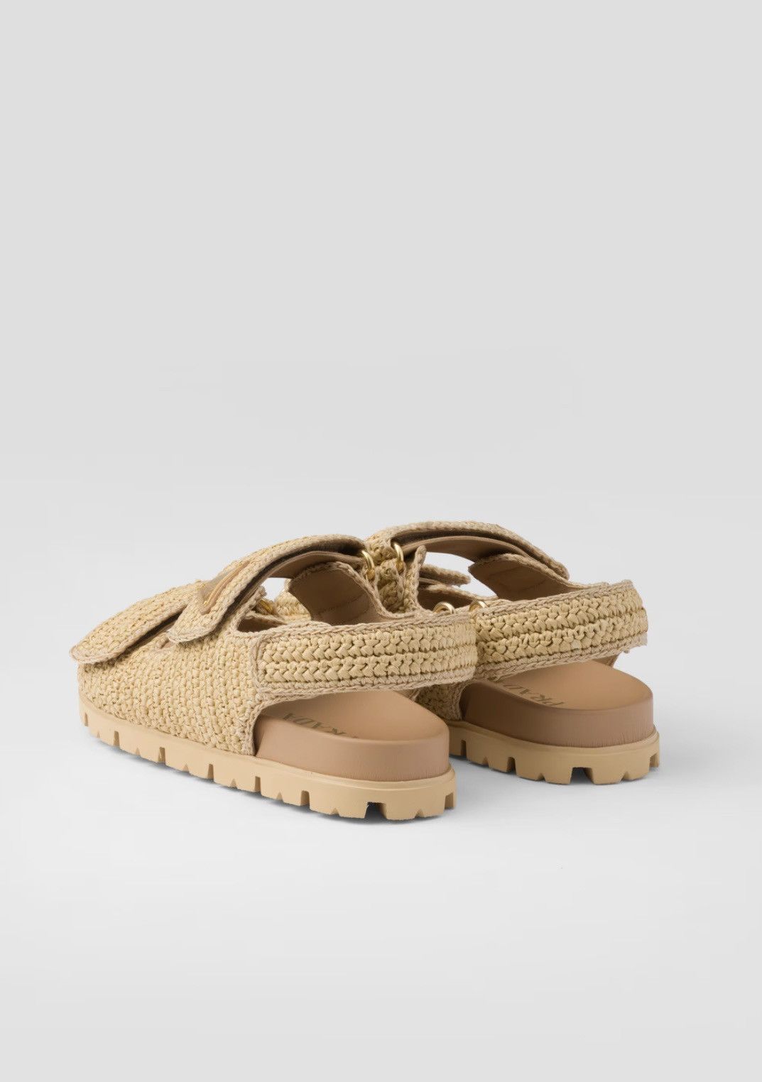 Prada Prada natural crochet sandals Size US 8 / IT 38 - 8 Thumbnail