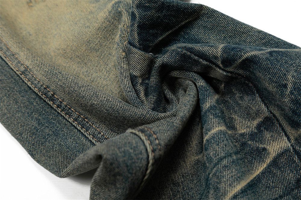 Japanese Brand × Jean Men's washed loose wide-leg punk distressed bootcut jeans Size US 32 / EU 48 - 5 Thumbnail